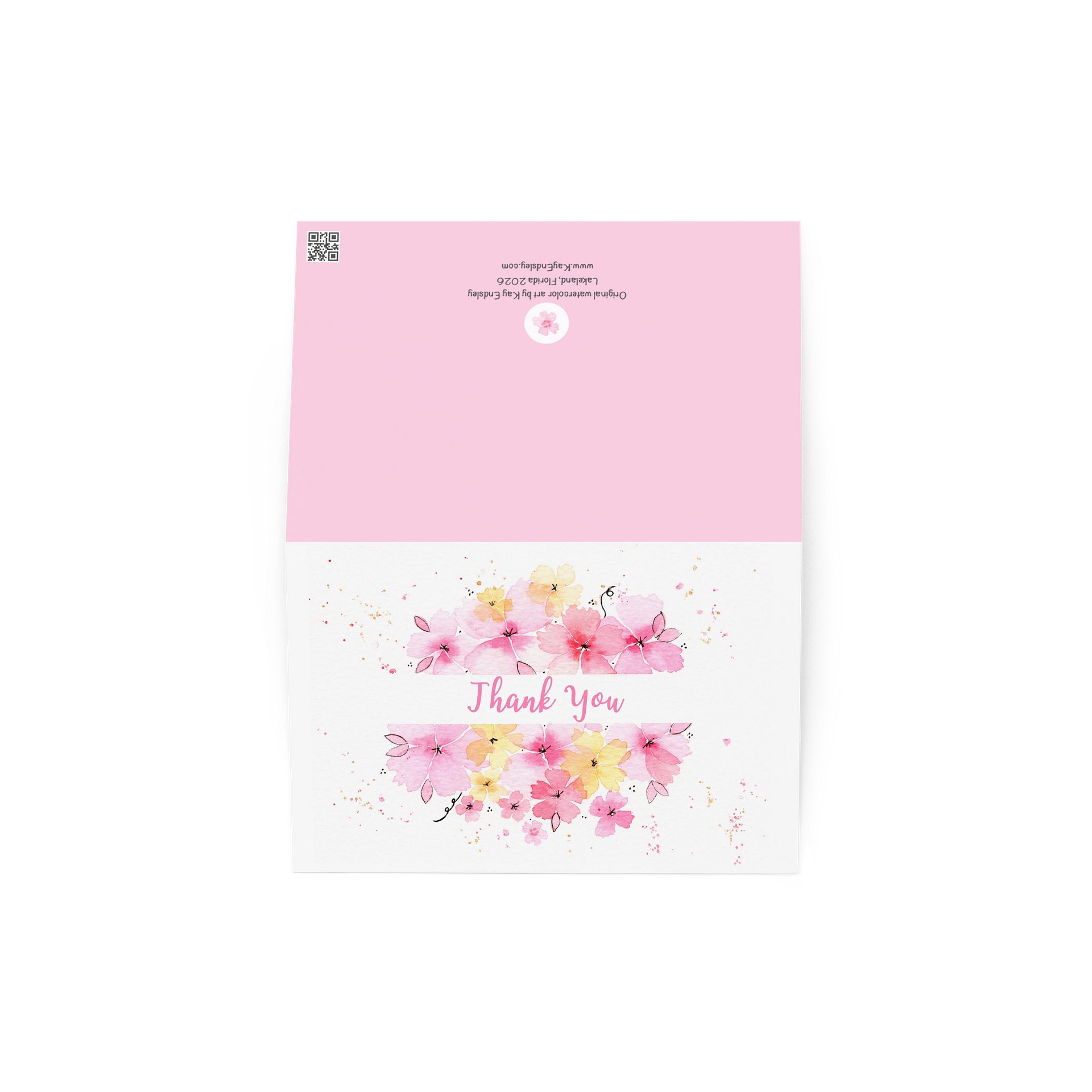Loose Pink Flowers - Thank You product image (2)