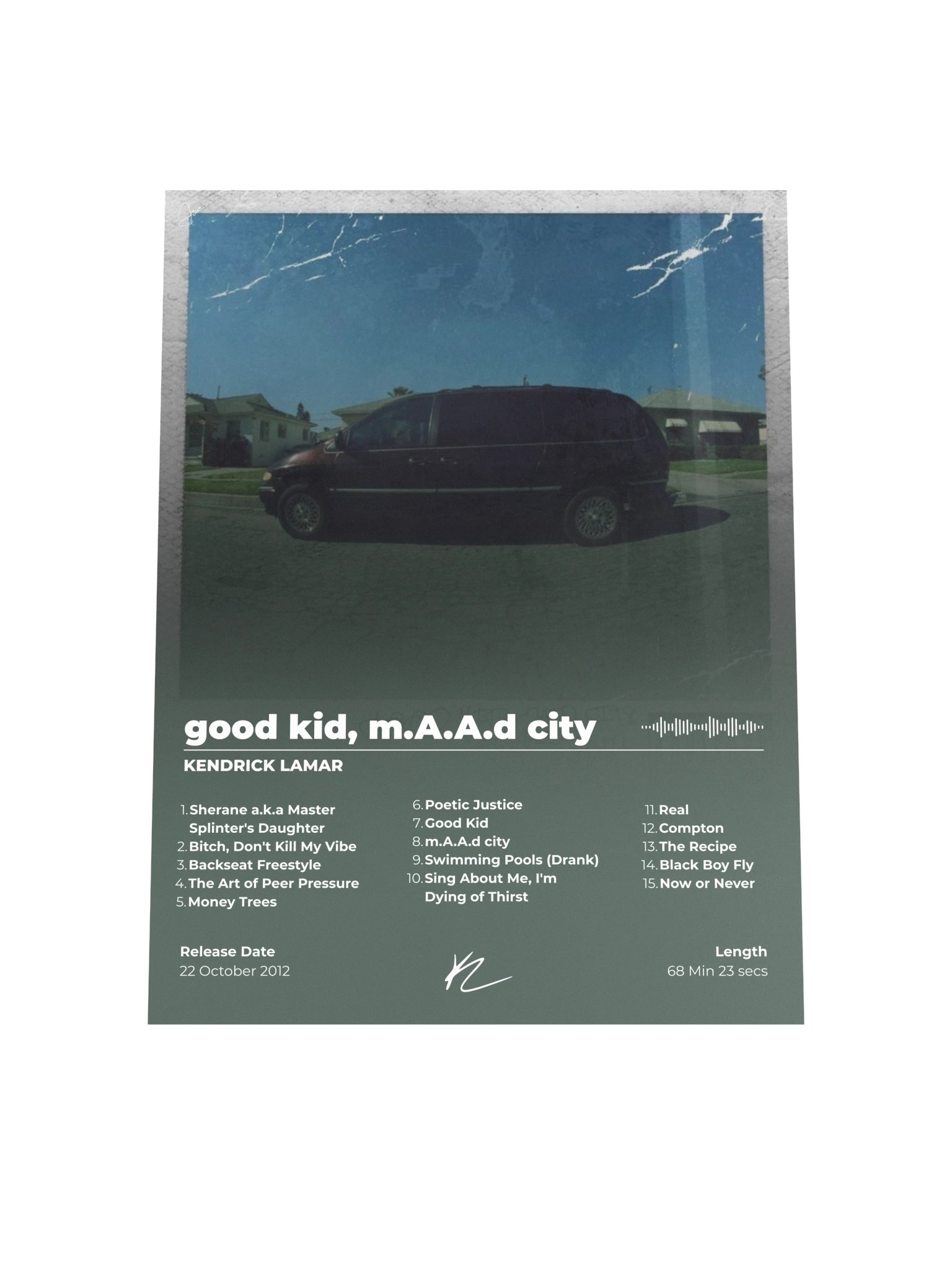 Kendrick Lamar GKMC Poster product image (7)