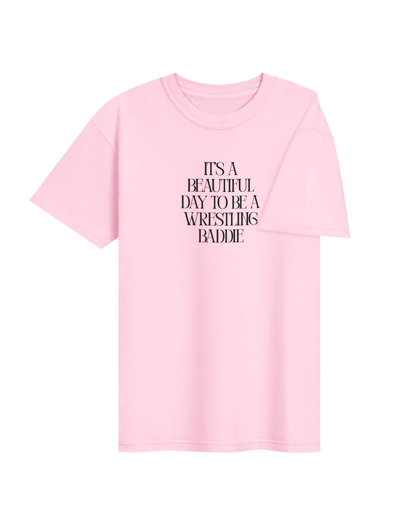 It's A Beauiful Day To Be A Wrestling Baddie Short Sleeved T-Shirt product image (4)