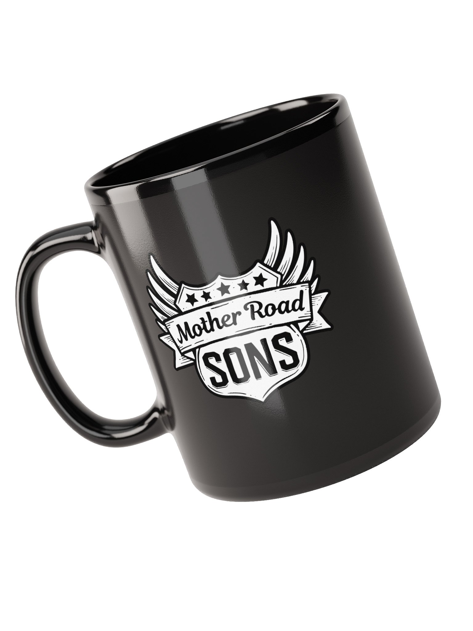 Logo Mug- Black w/ White product image (9)