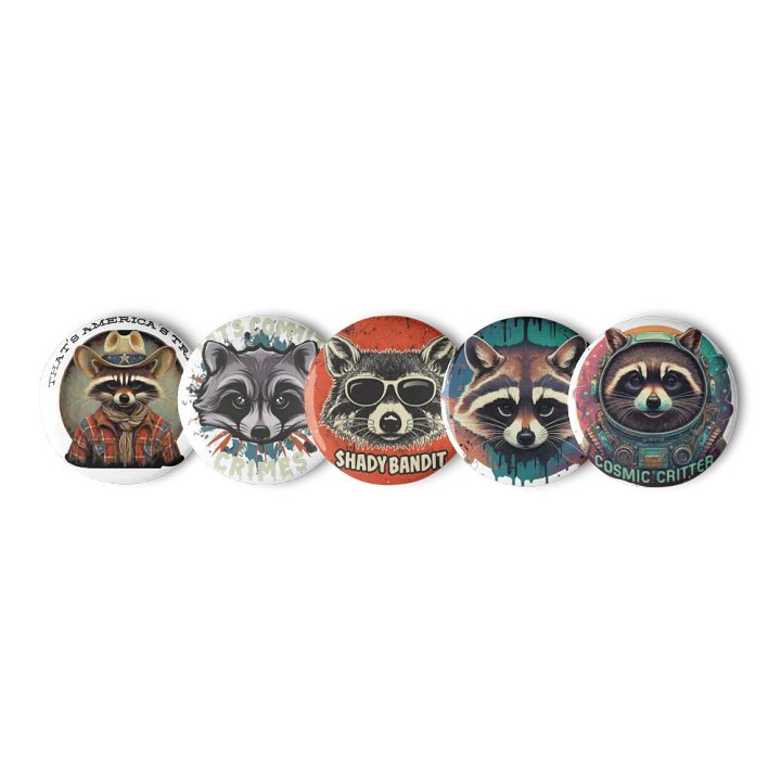 Raccoon Pins product image (3)