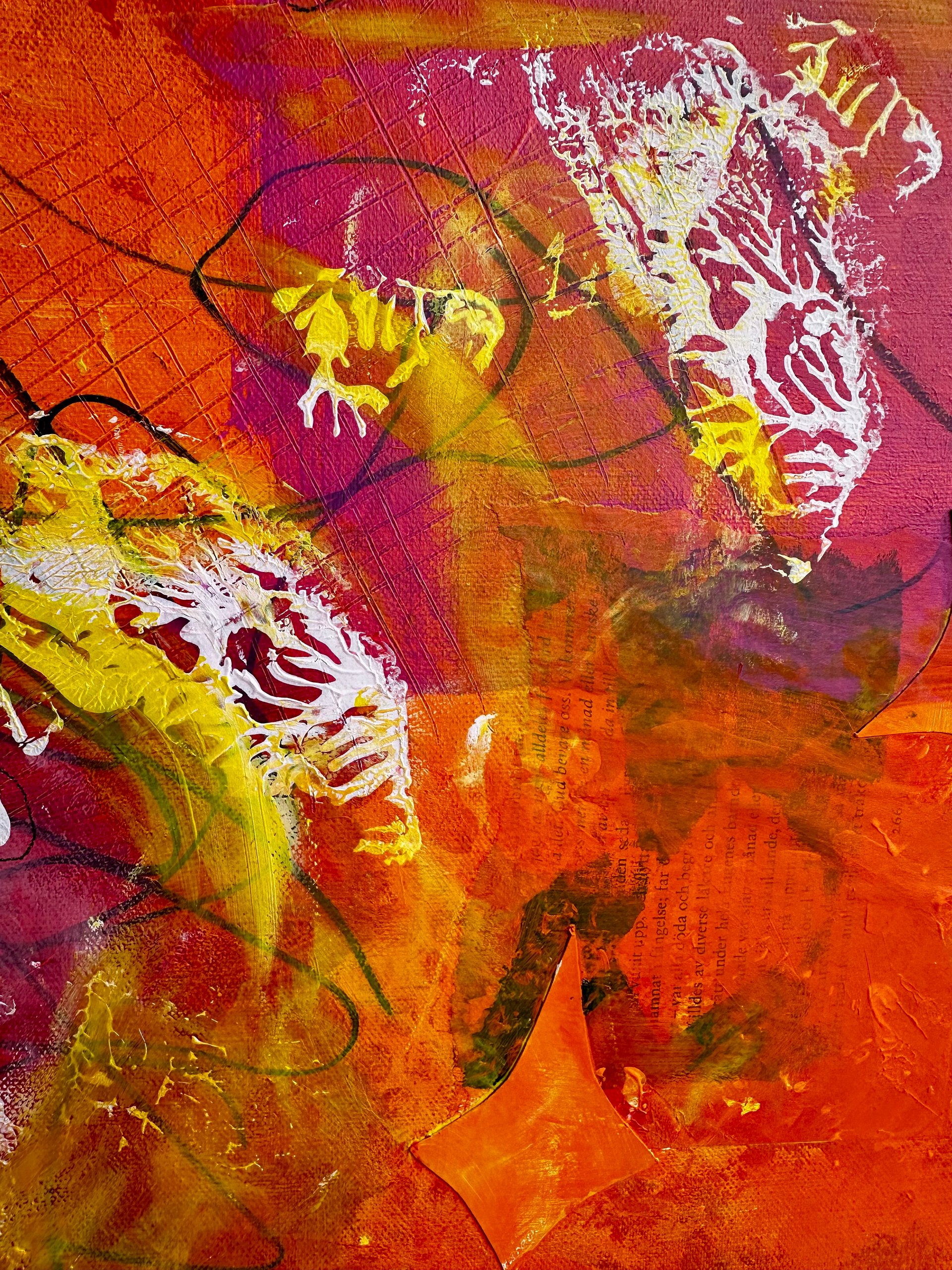 'smiling at everyone' original acrylic painting on canvas product image (5)
