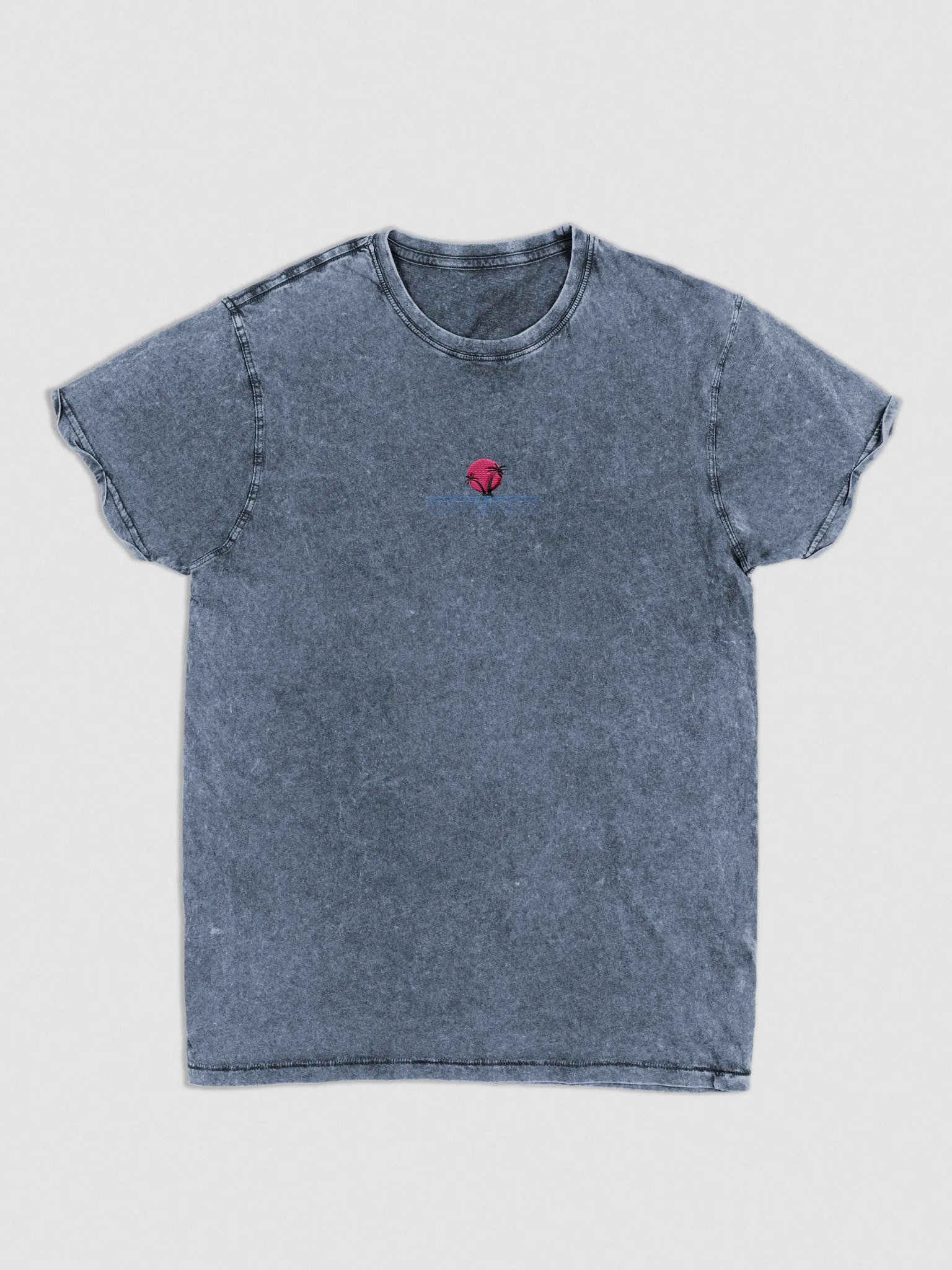 Synthwave Sunset Denim Tee product image (1)