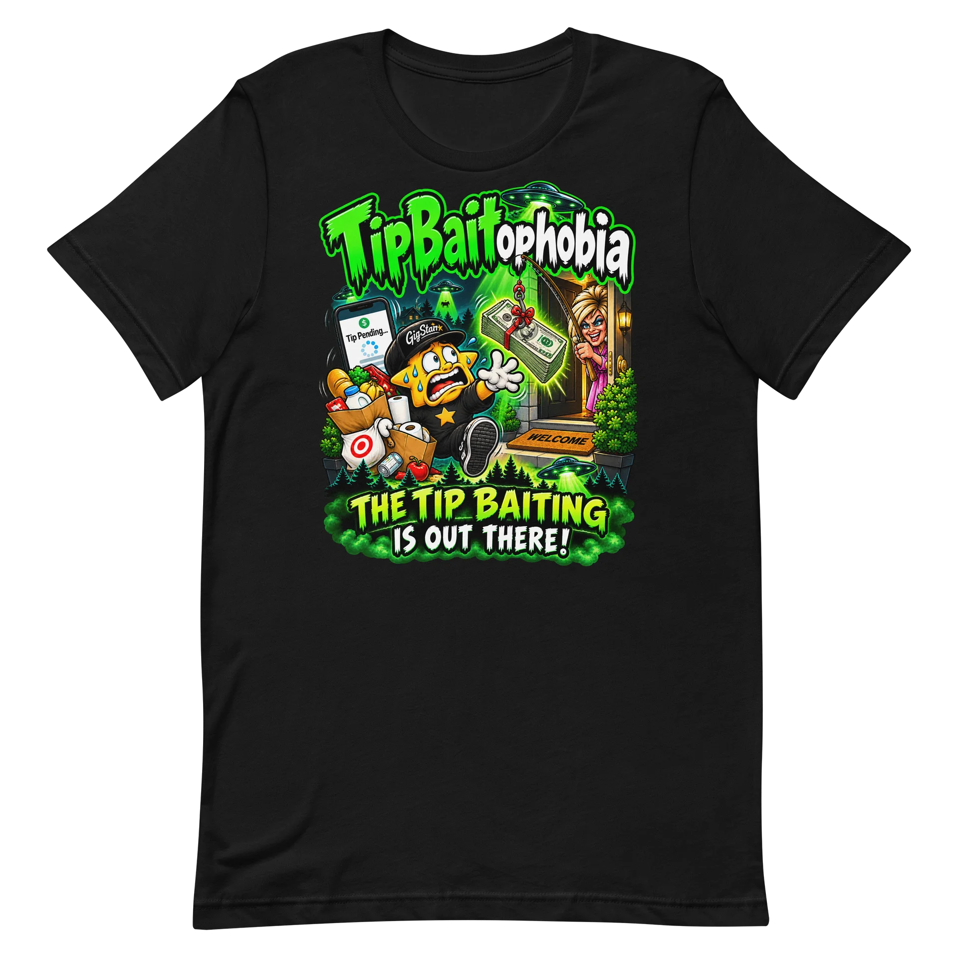 👽TipBaitophobia – GigStarr Fears T-Shirt product image (2)