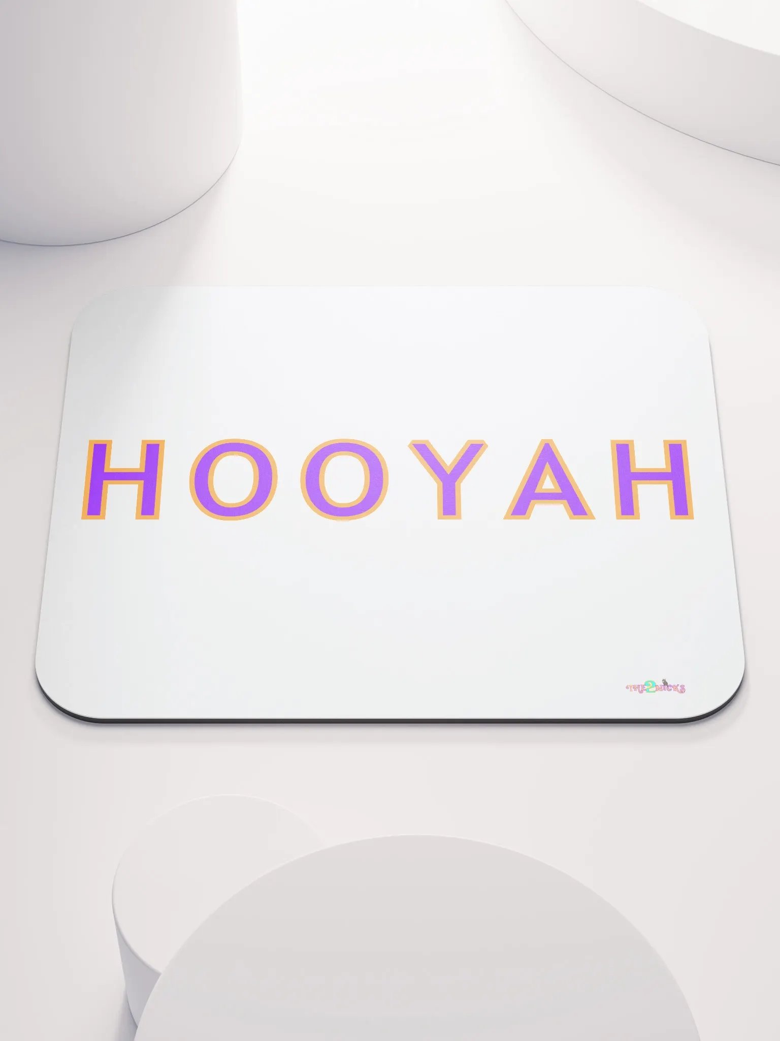 Hooyah Classic Mouse Pad (White) product image (2)
