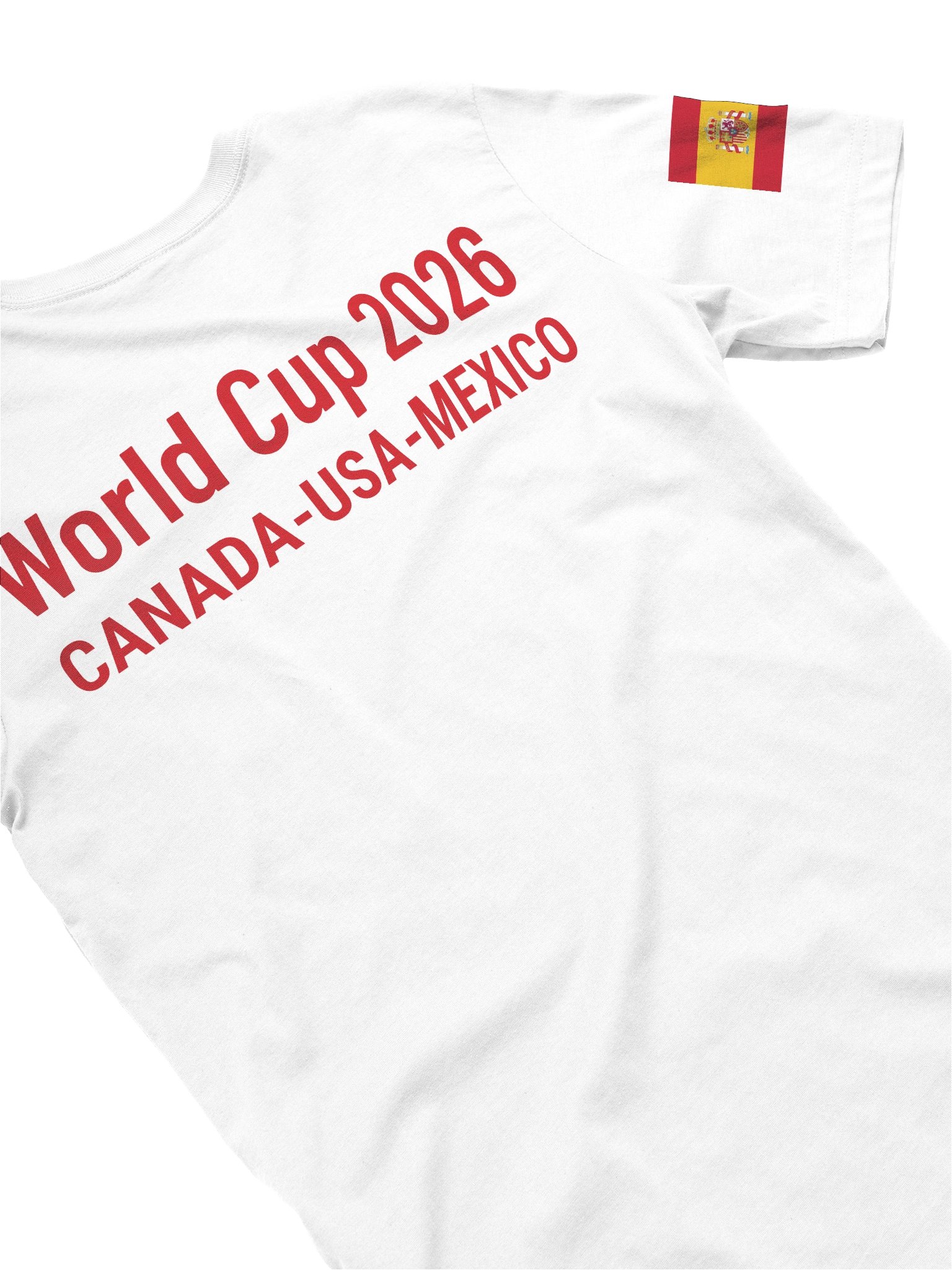 Spain 2026 World Cup Flag Tee - World Cup 2026 Map Edition - Premium Unisex T-Shirt product image (31)