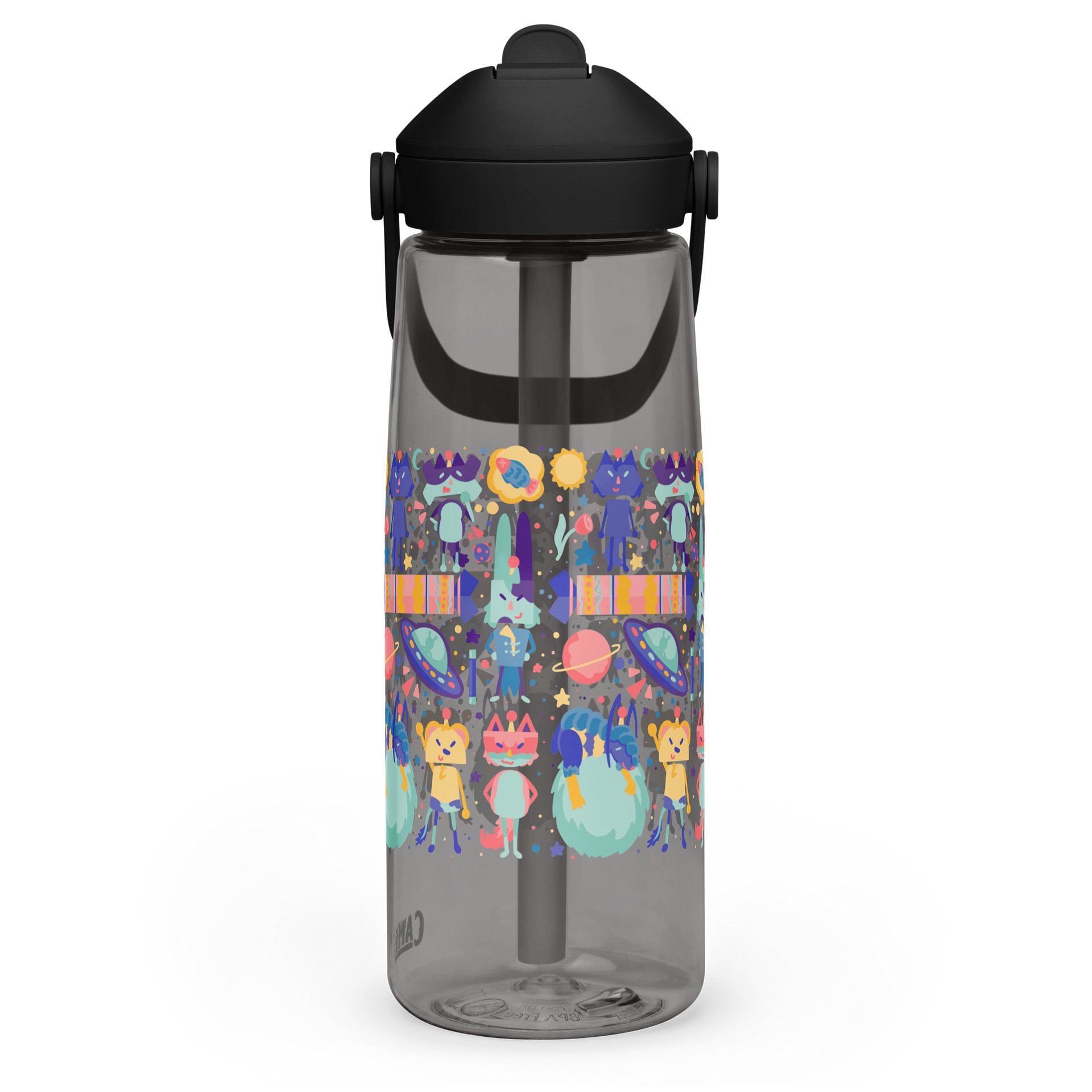Cozy Cosmos Crew Clear Water Bottle product image (8)
