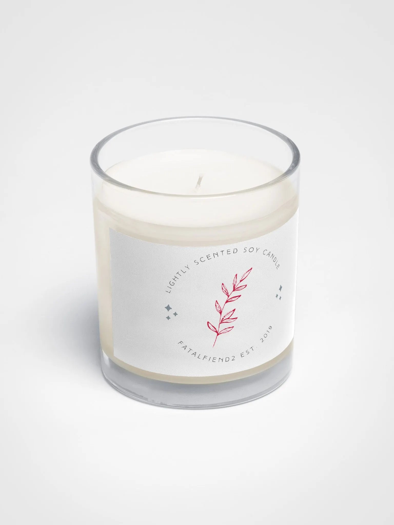 Lightly scented soy candle product image (2)