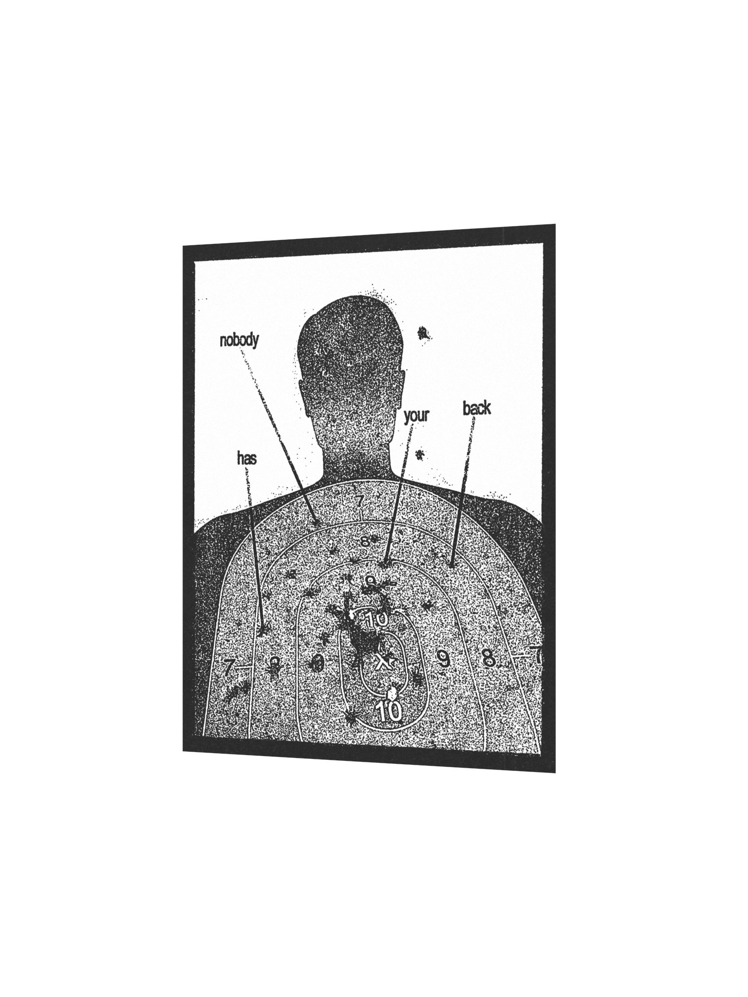 NOBODY HAS YOUR BACK POSTER product image (4)
