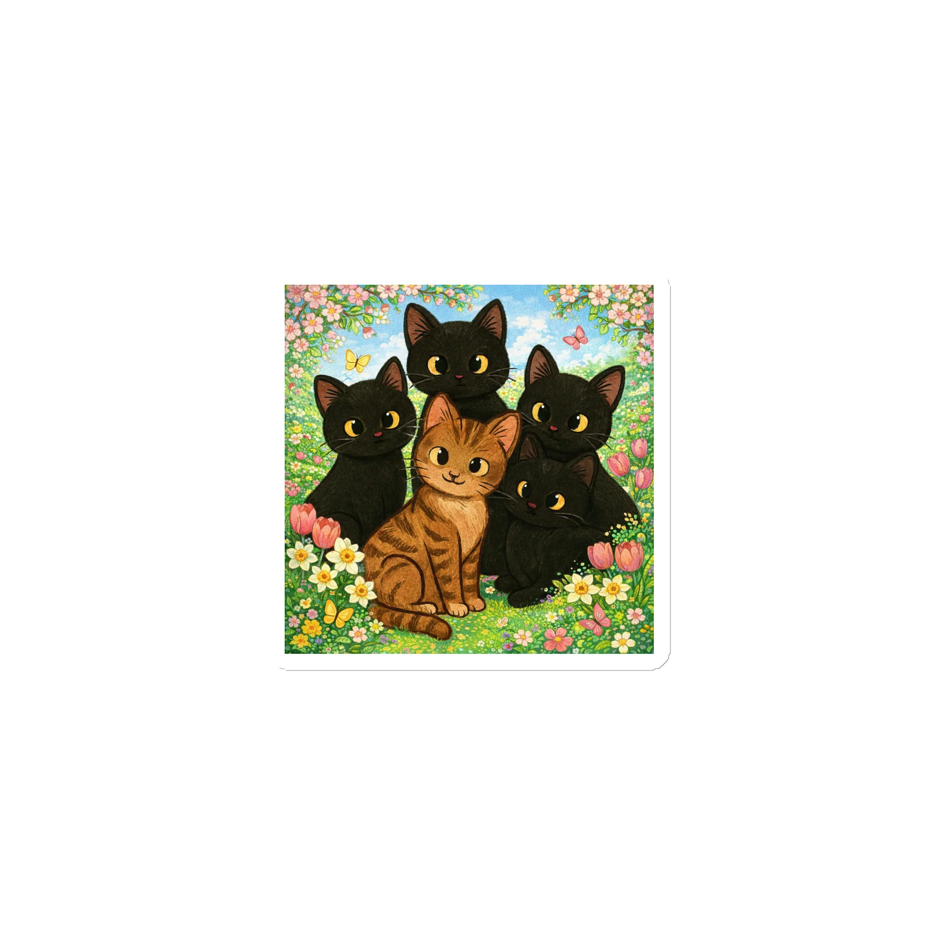 Cat brigade Spring Magnet Set product image (1)