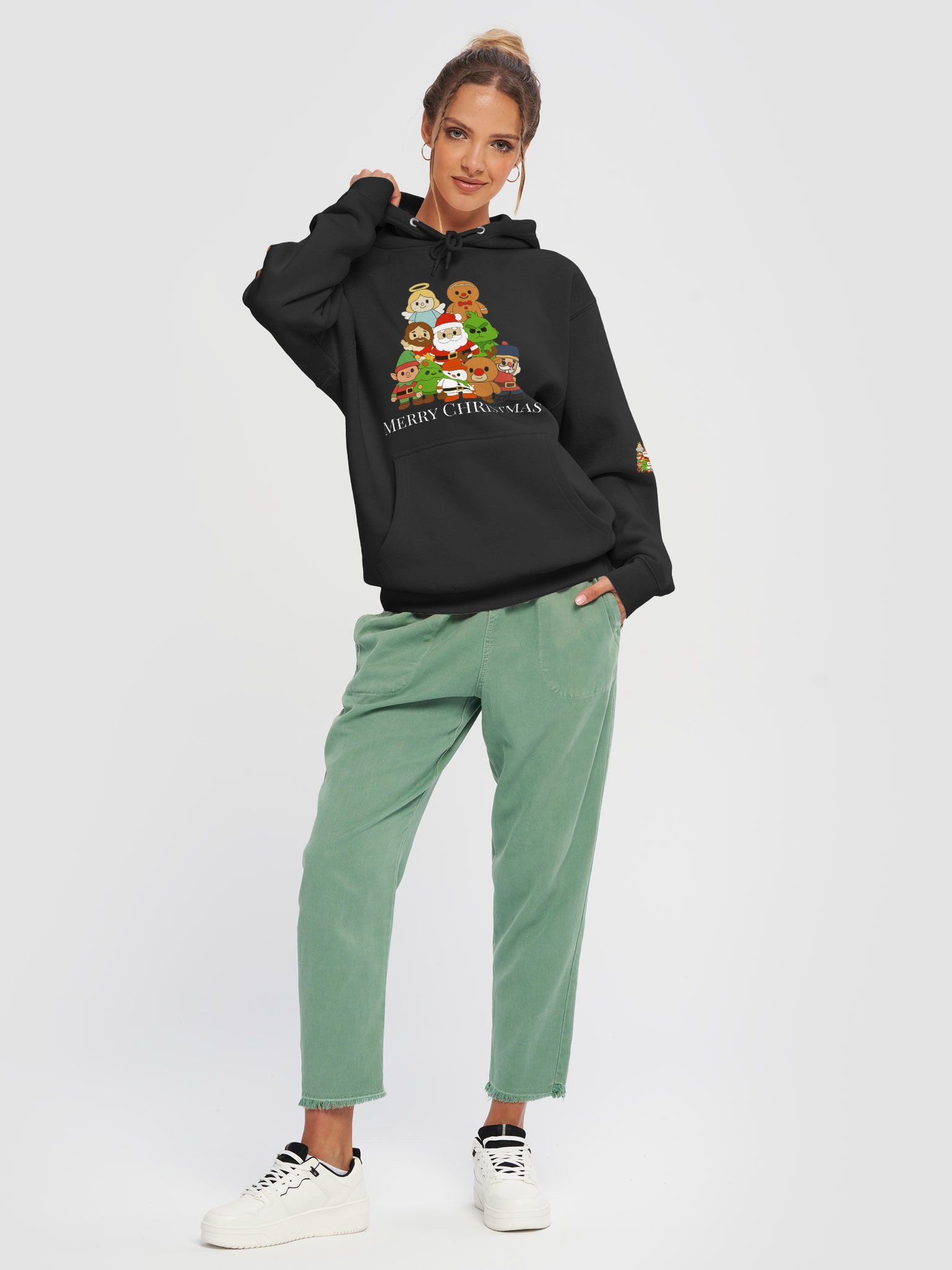 Merry Christmas Santa and Friends Sweatshirt product image (37)