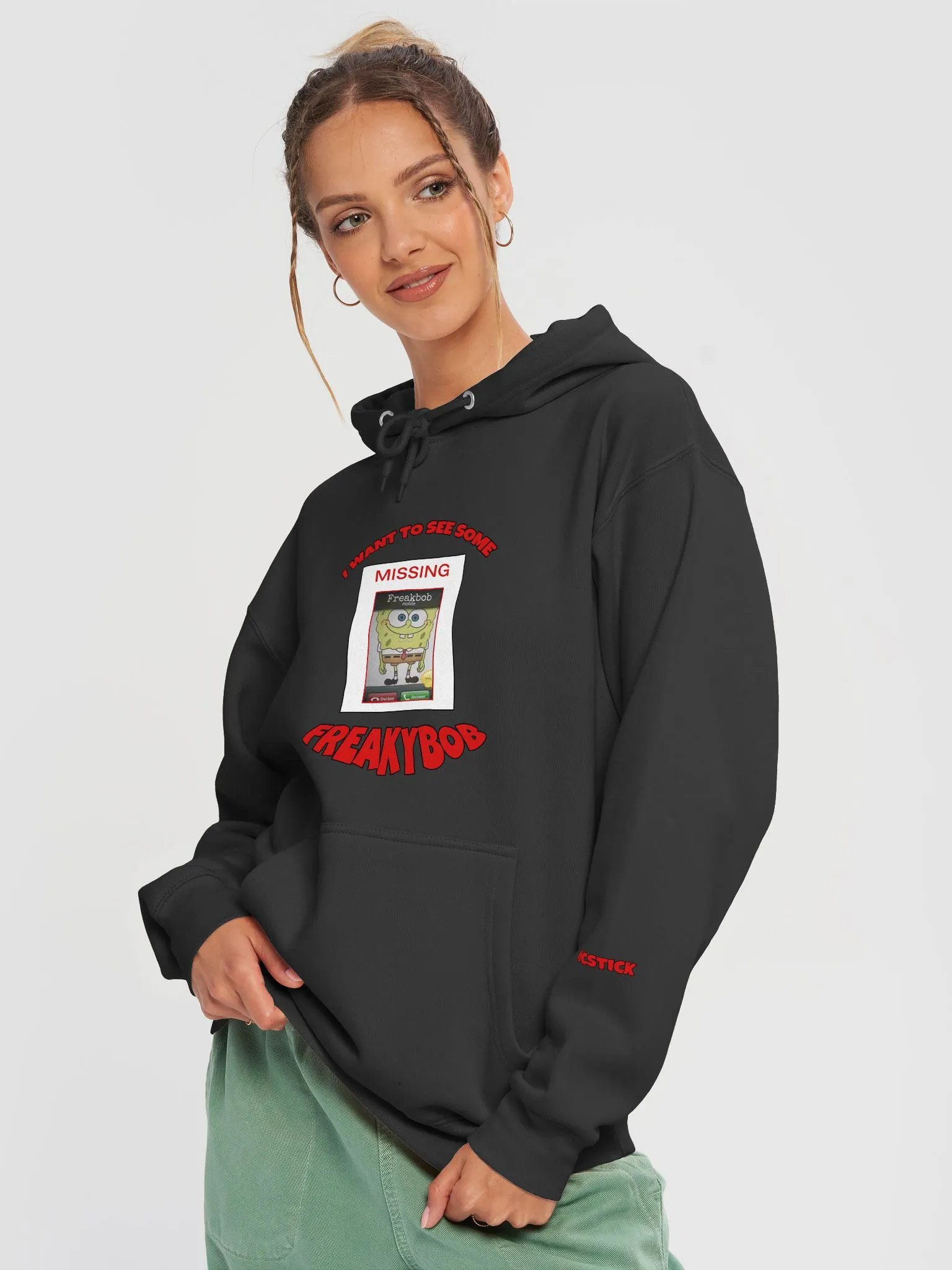 Freakybob OG Black Hoodie product image (3)
