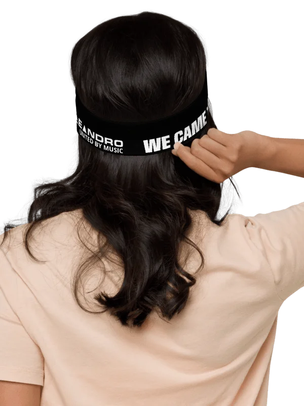 LEANDRO DE LA VEGA HEADBAND BLACK WE CAME TO CHANGE THE GAME UNITED BY MUSIC product image (2)