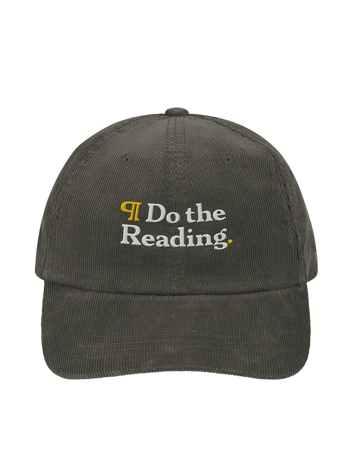 Do the Reading (Bold Serif) - Embroidered Vintage Corduroy Cap product image (13)