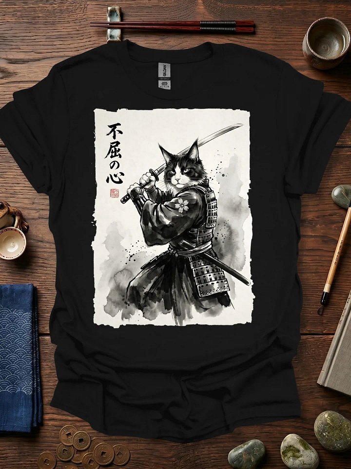Samurai Cat Warrior T-Shirt product image (11)