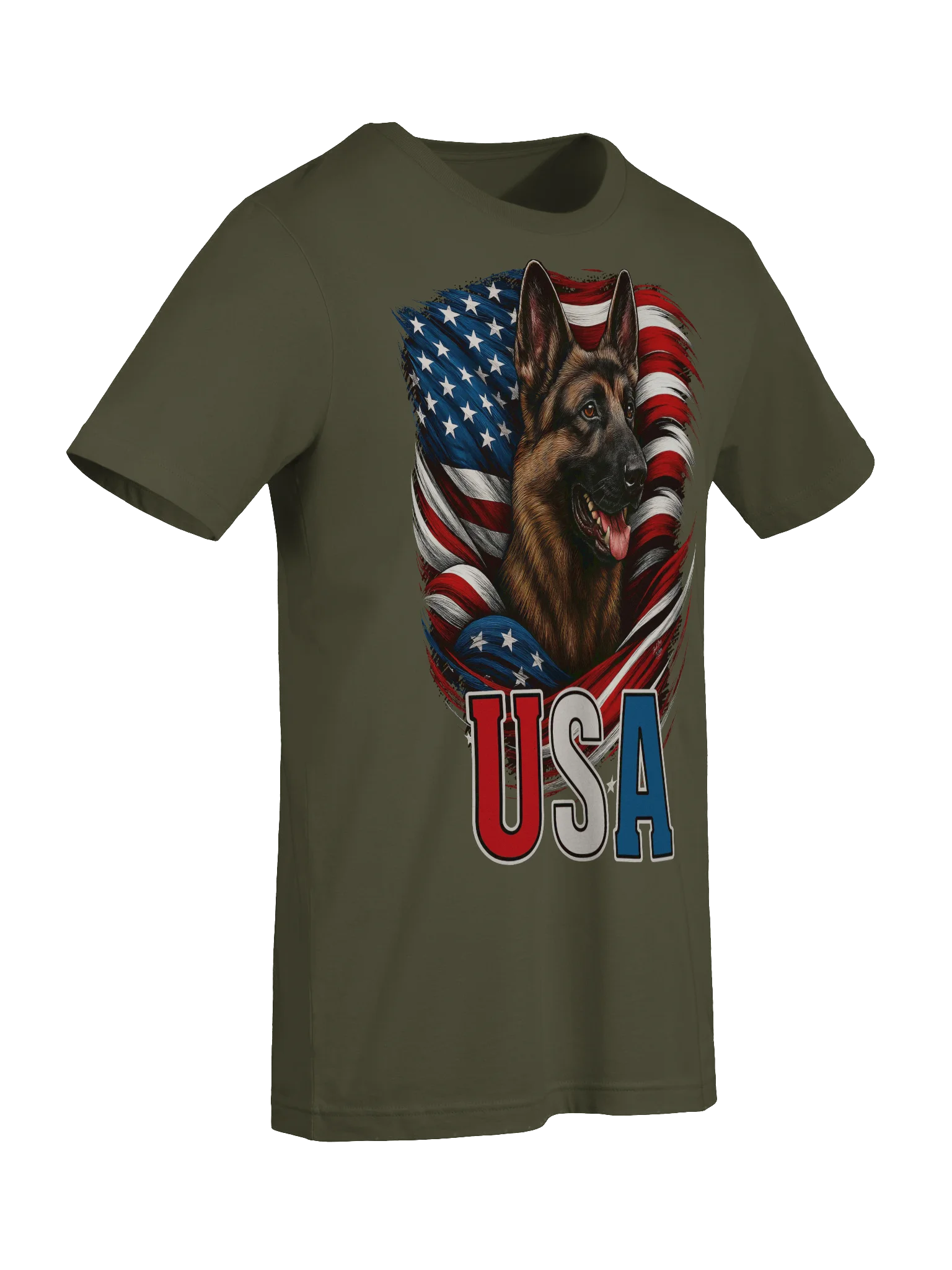 USA German Shepherd - Premium Adult Unisex T-shirt product image (3)