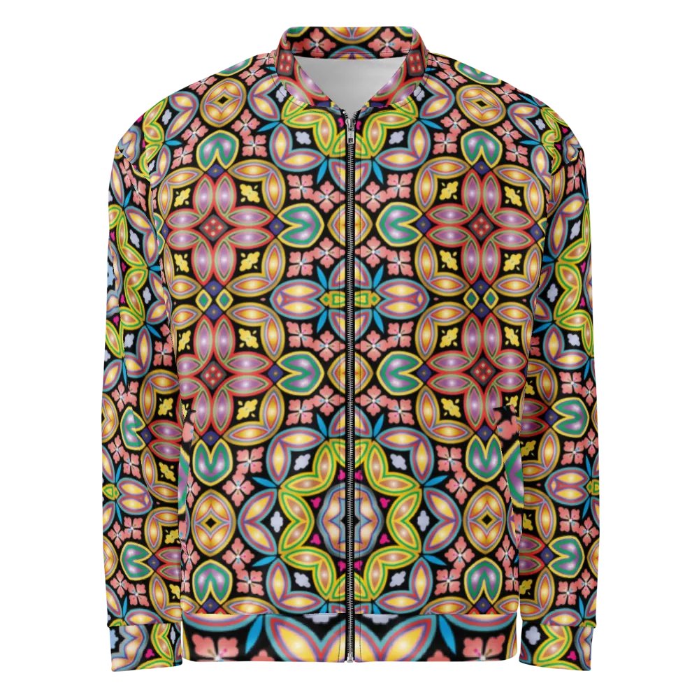 Batik Kawung Red Bomber Jacket product image (1)