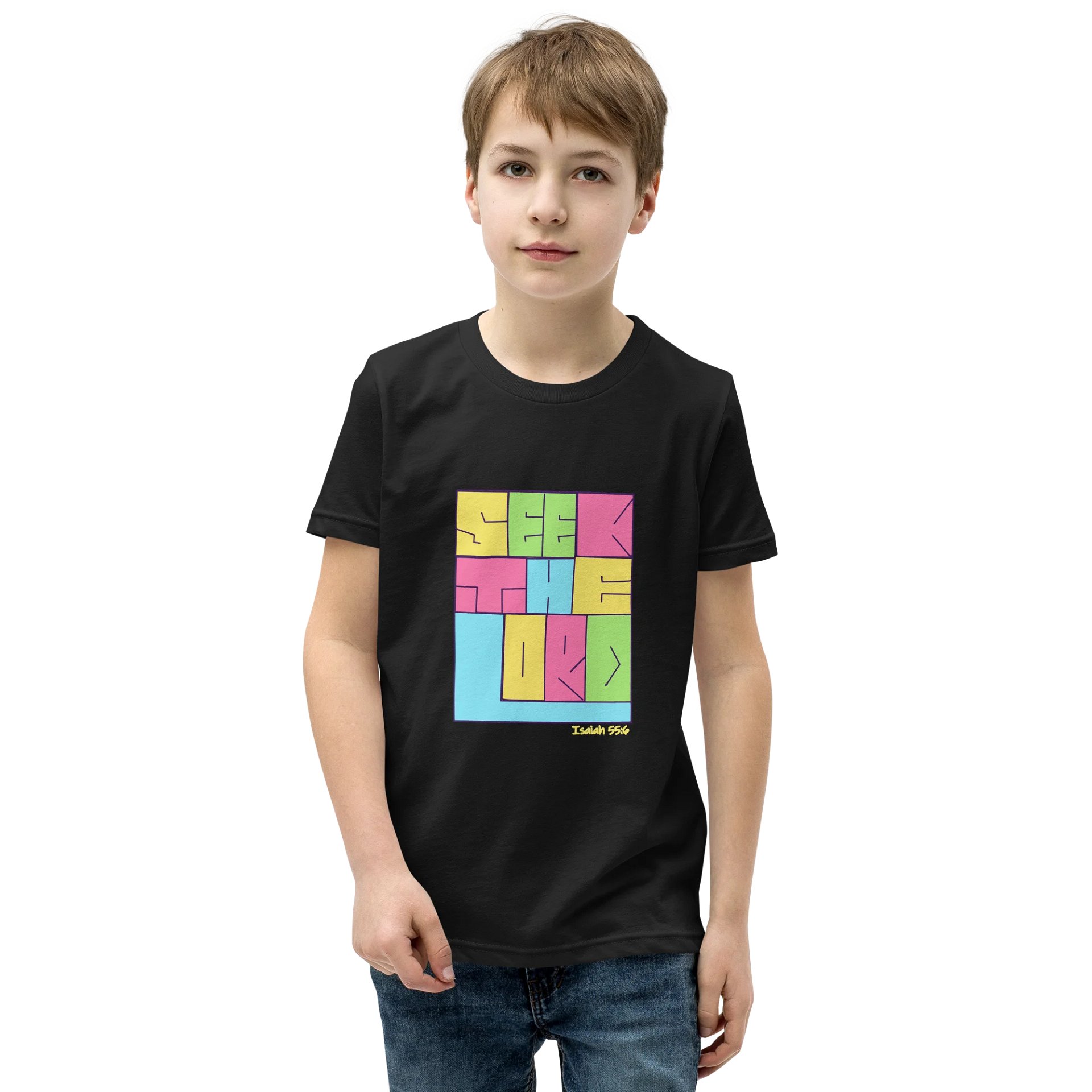 Seek The Lord 90's Block Tee (childrens size) product image (1)