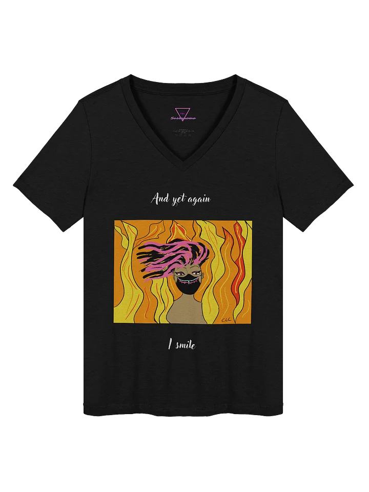 And Yet Again I Smile V-neck tee product image (2)