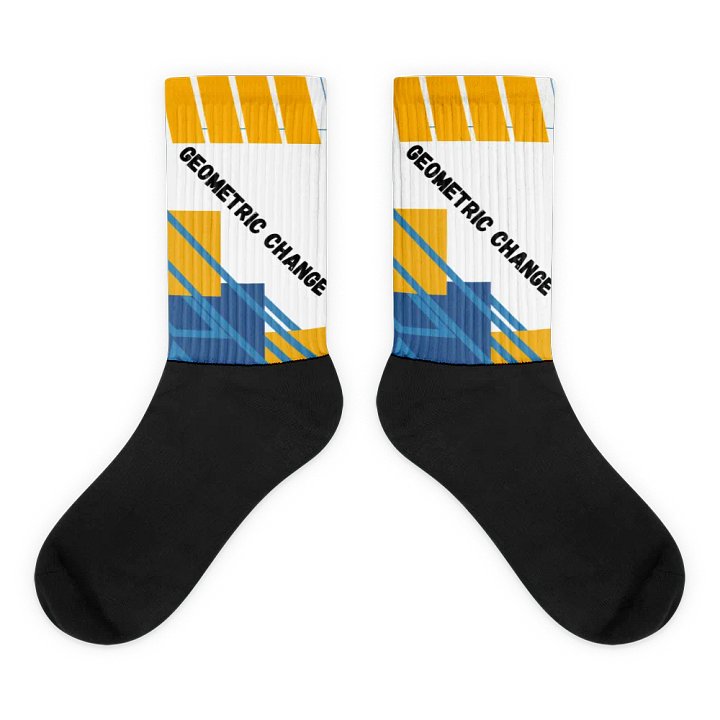 Vibrant Geometric Fusion Sublimated Socks product image (1)