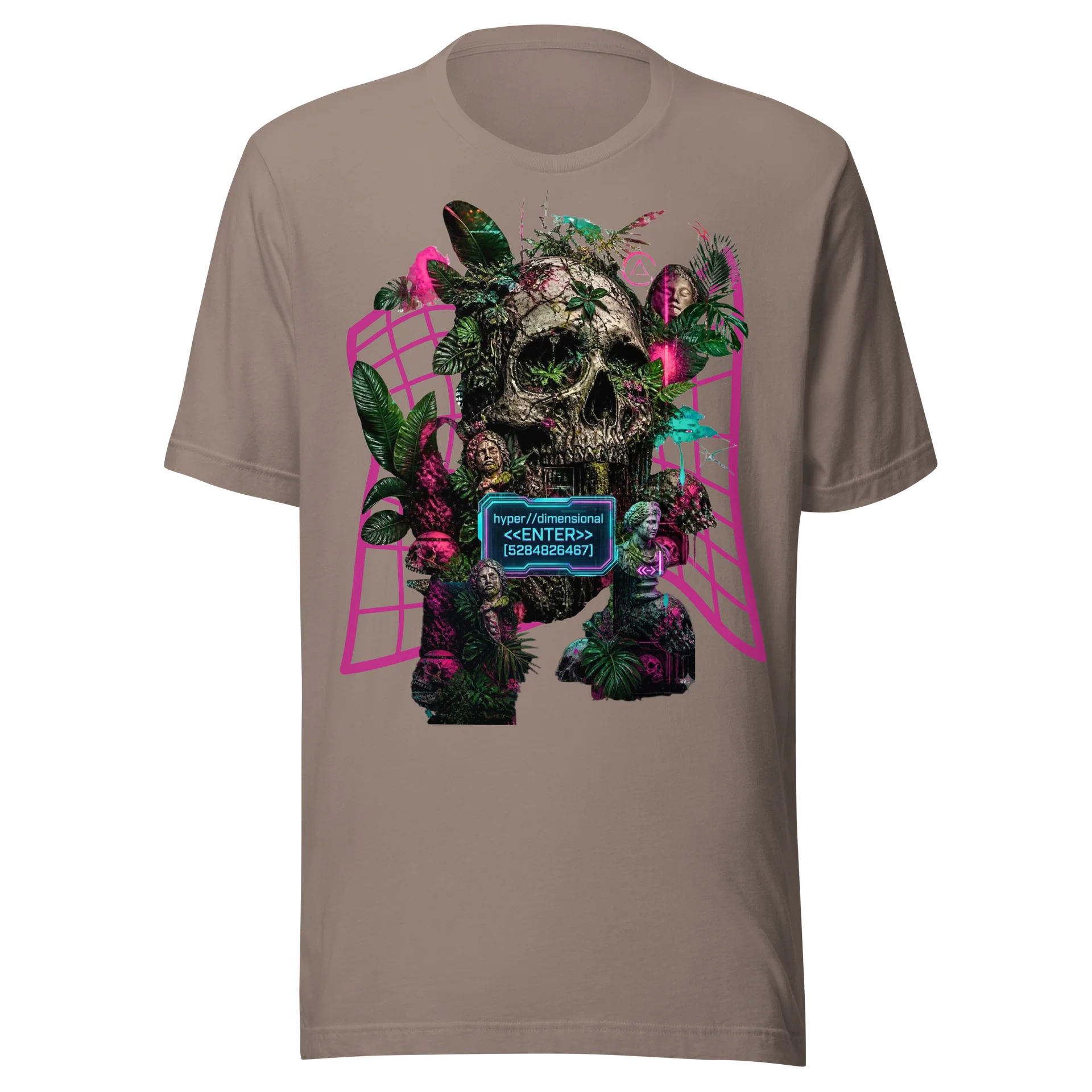 Hyper Dimensional Skull Neon Collage Tee product image (1)