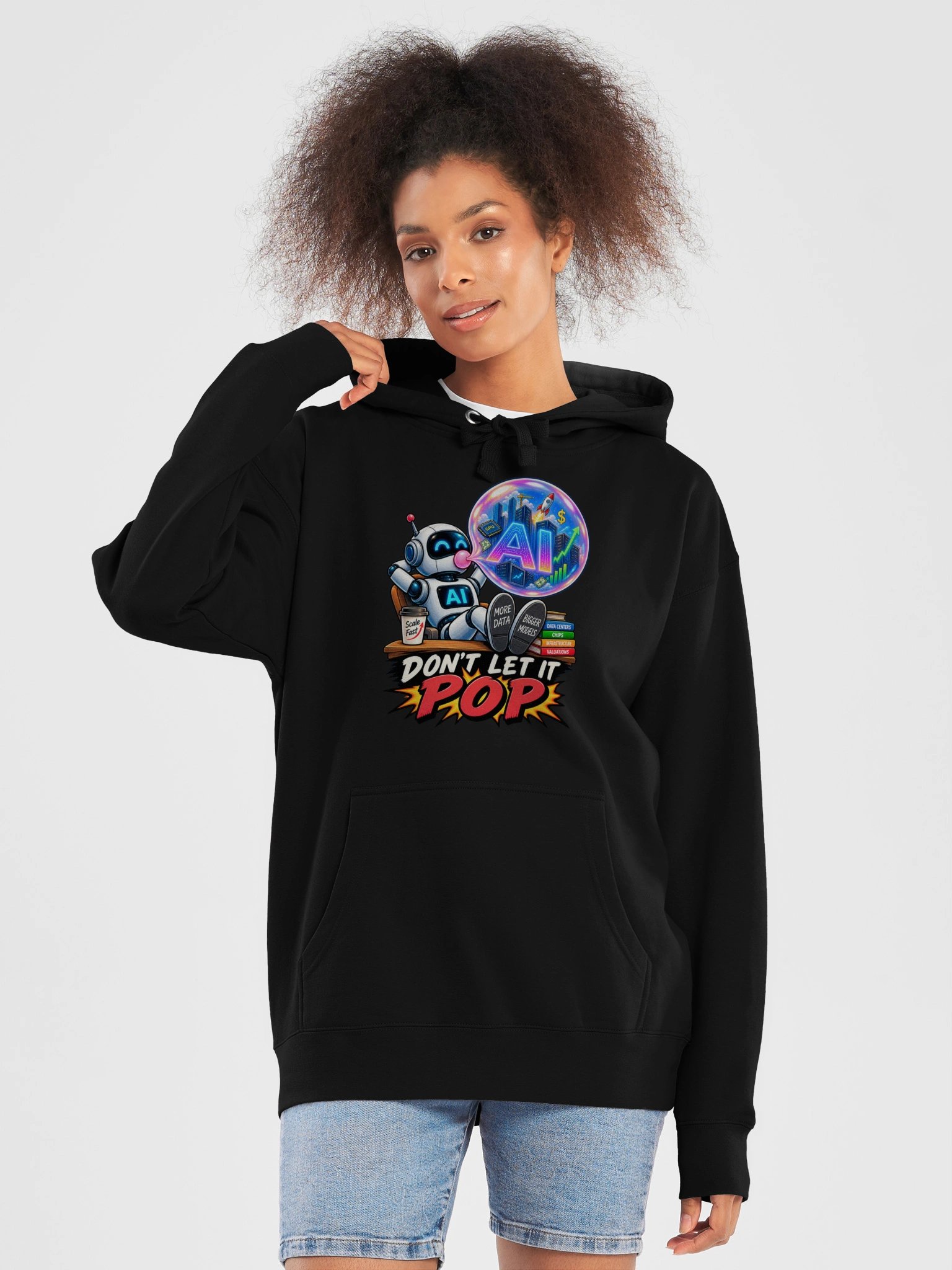 DON’T LET IT POP — The AI Bubble - Hoodie product image (5)