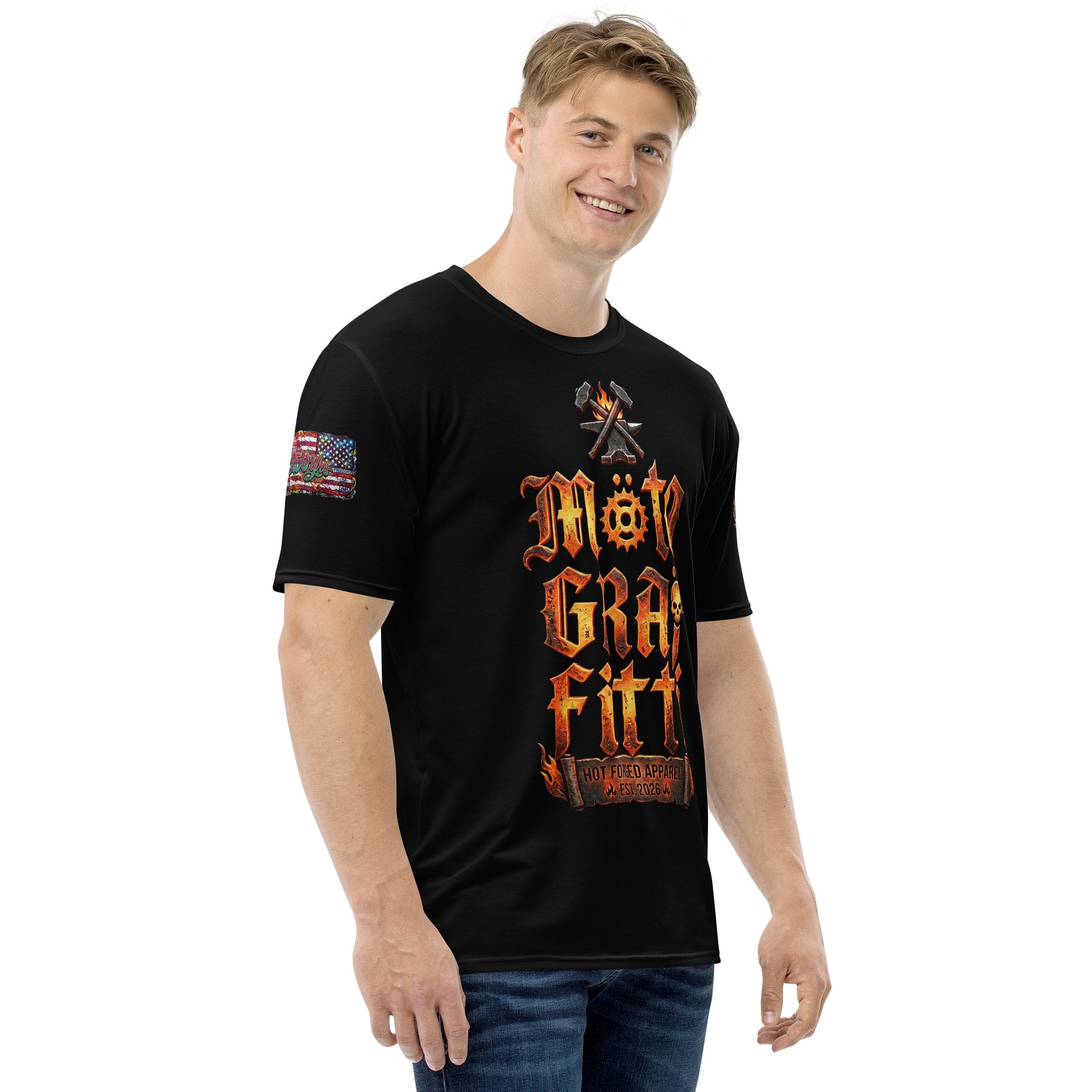 MötoGraffitti Forged Iron Tee product image (4)