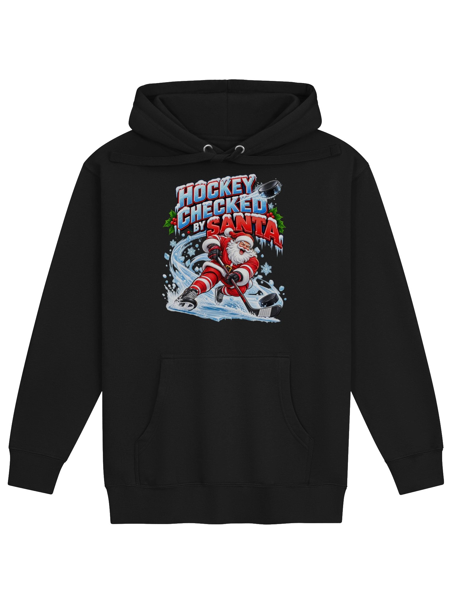 HOCKEY CHECKED BY SANTA - HOODIE product image (1)