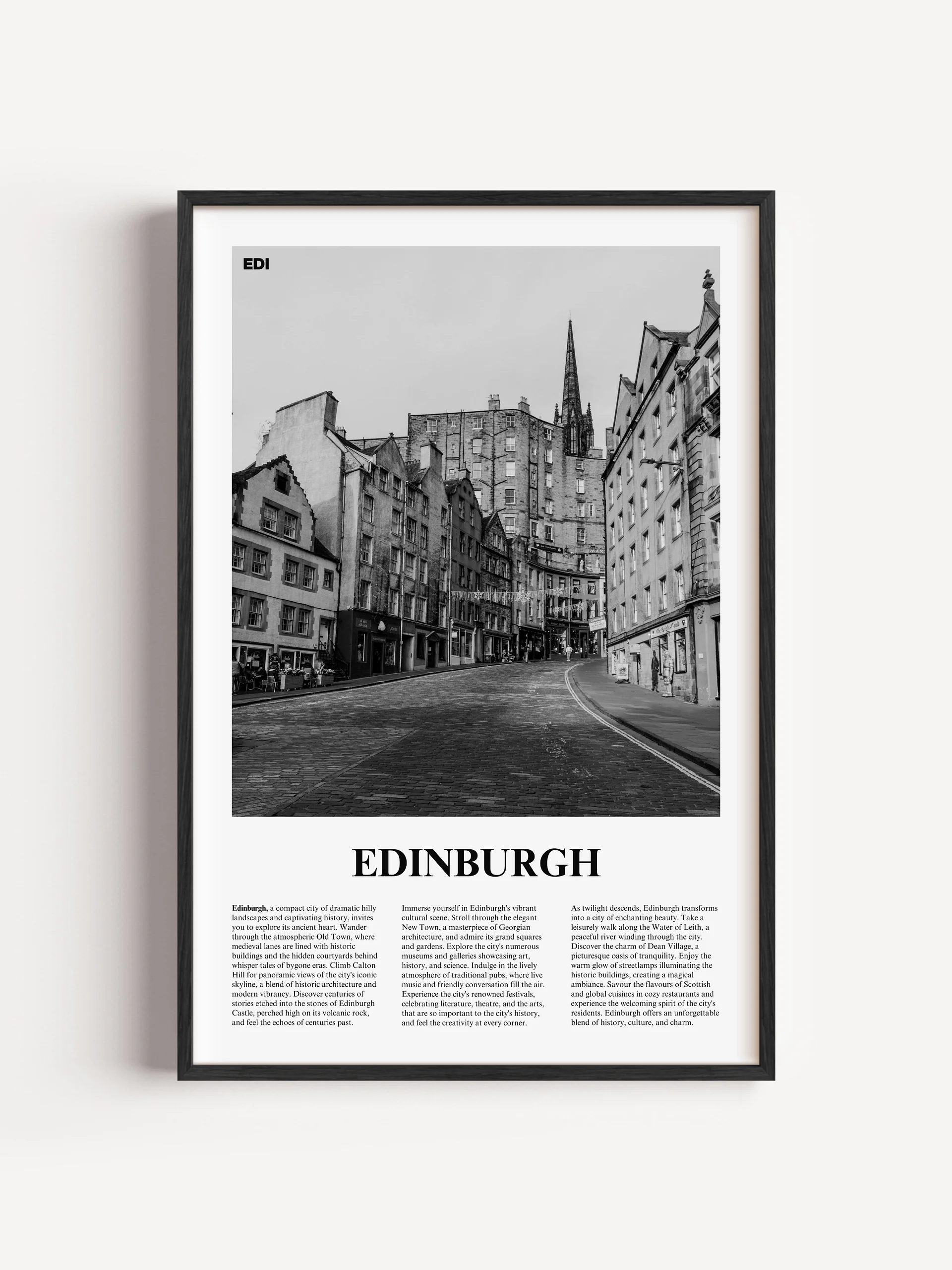 Edinburgh 03 Newspaper Poster product image (1)
