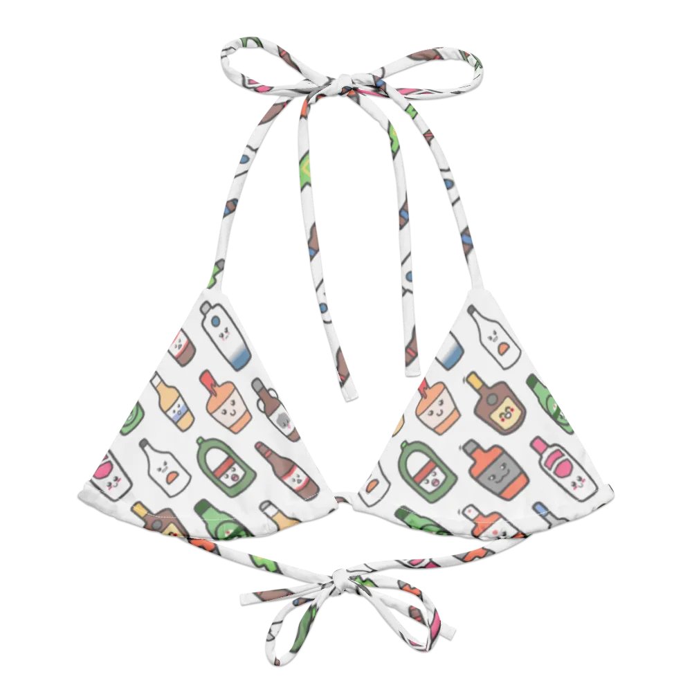 Kawaii Bottles String Bikini Top product image (1)