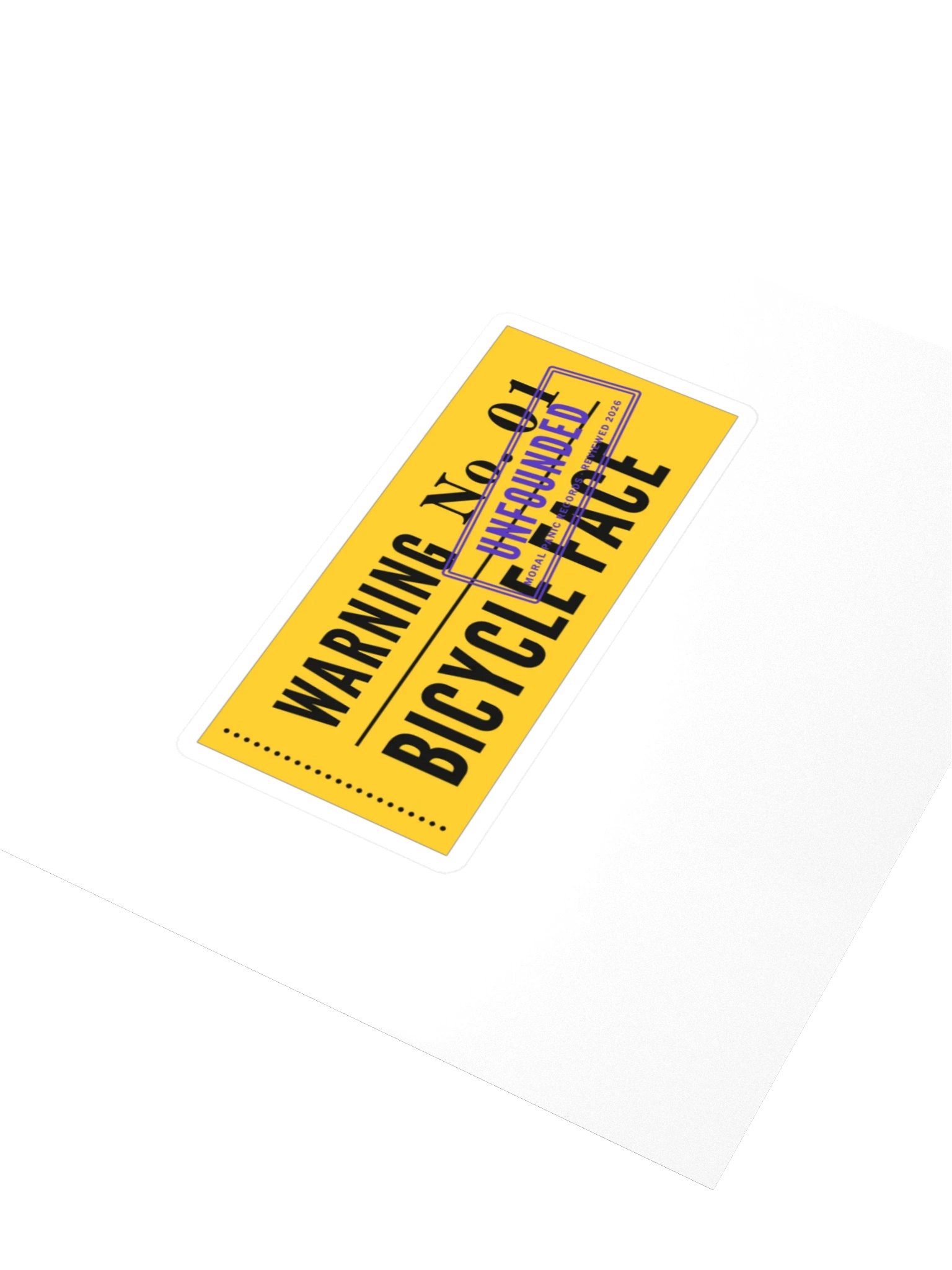 Warning No. 01 Sticker product image (3)