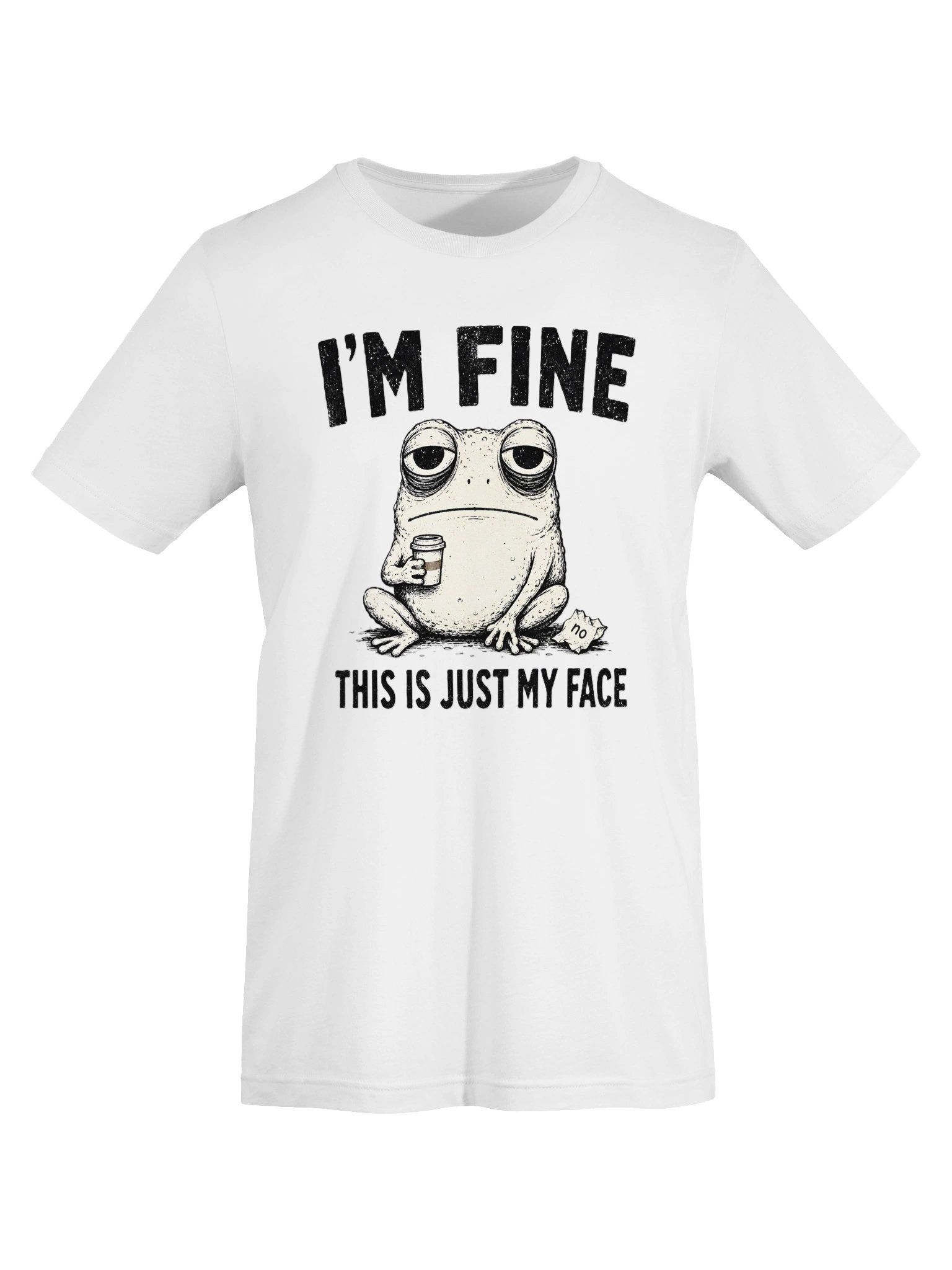 I'm Fine. This Is Just My Face — Frog Tee product image (3)