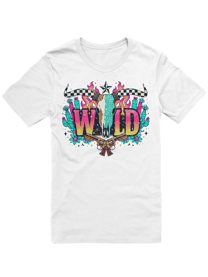Wild Skull Checkerboard T-Shirt product image (1)