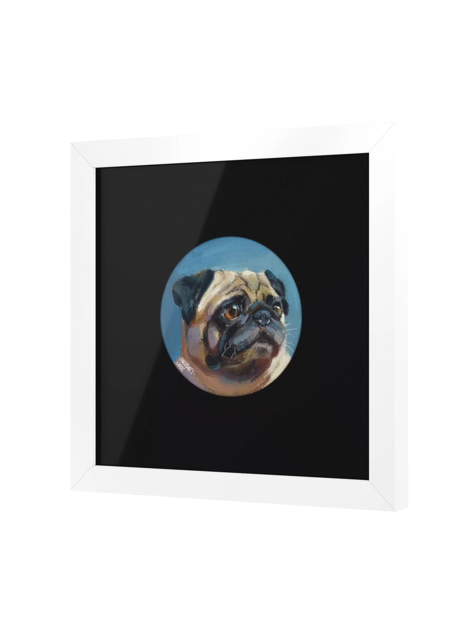 Framed Pug Print - Painted Live 1/19/2026 product image (5)