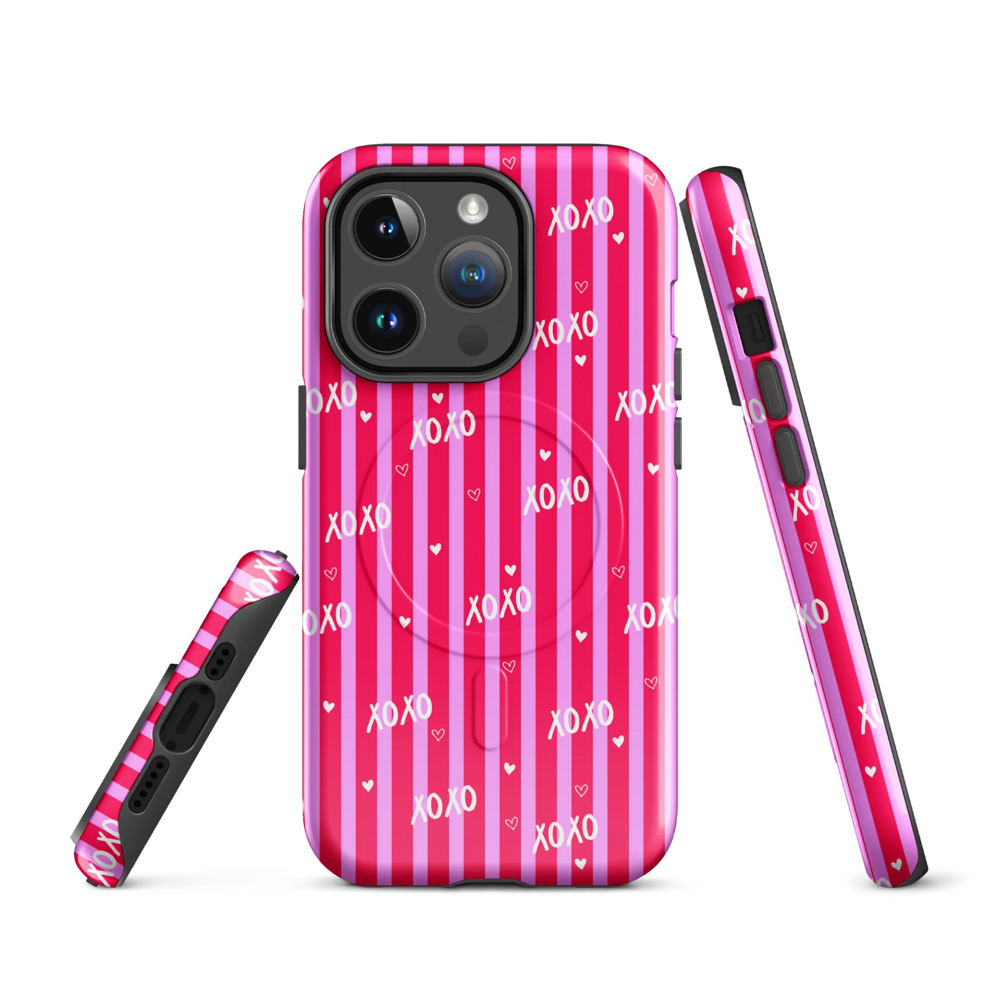 XOXO Blush Tough Magnetic MagSafe® iPhone® 14, iPhone 15, iPhone 16, iPhone 17, Pro, Pro Max, Plus Cases. product image (1)