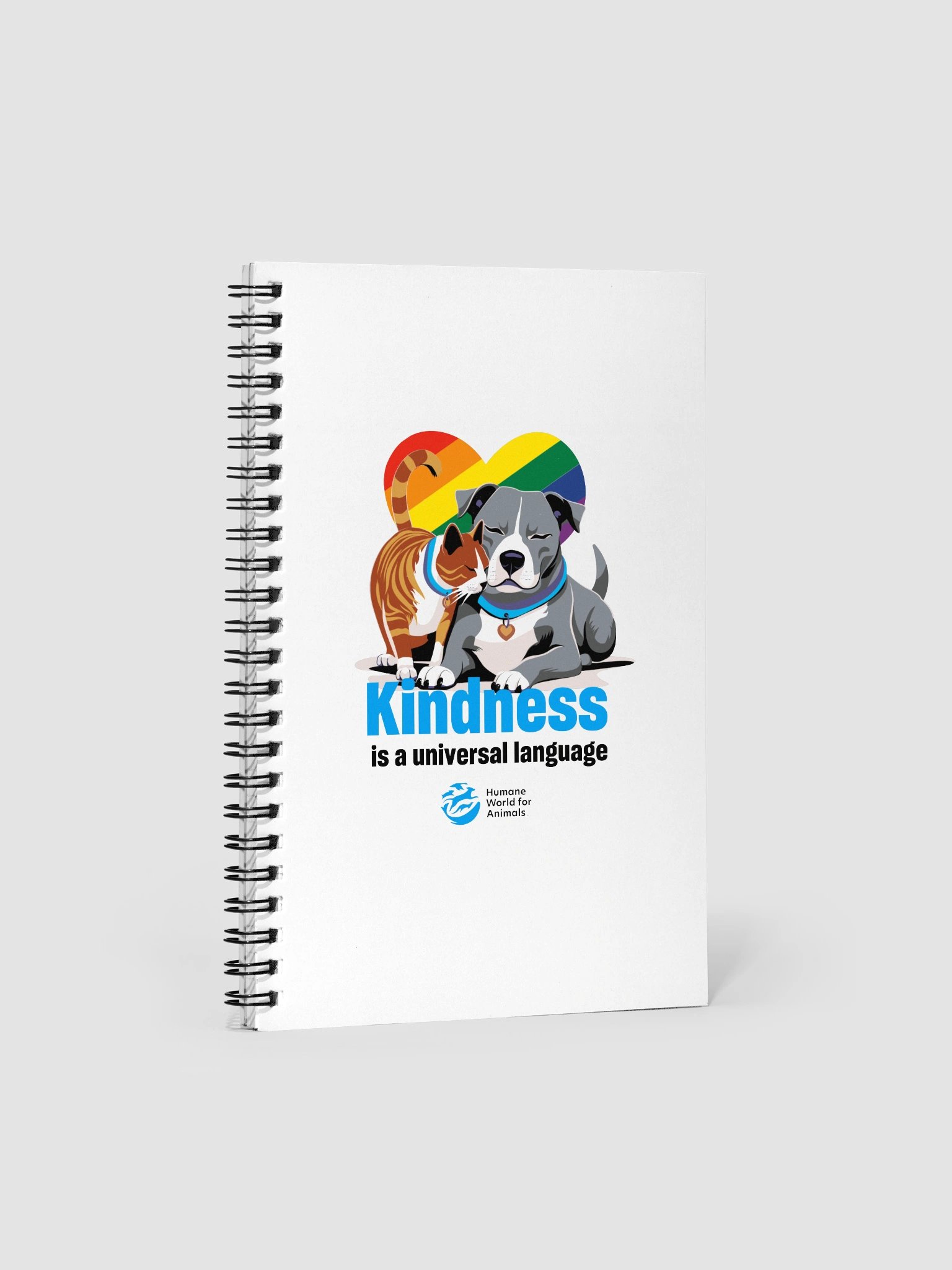Kindness is a universal language rainbow - Notebook product image (1)