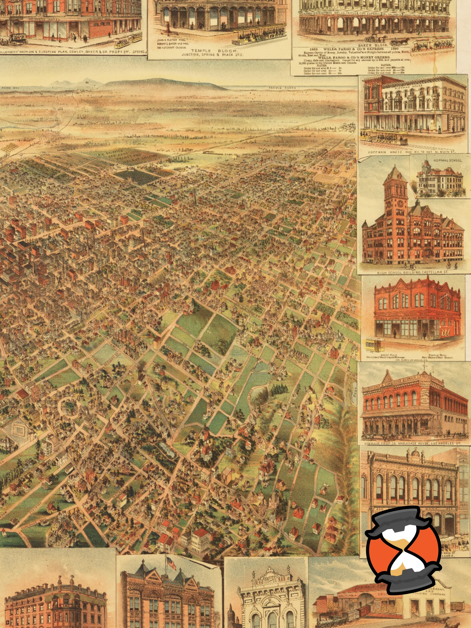 Los Angeles 1891 (Framed Poster Print) product image (3)
