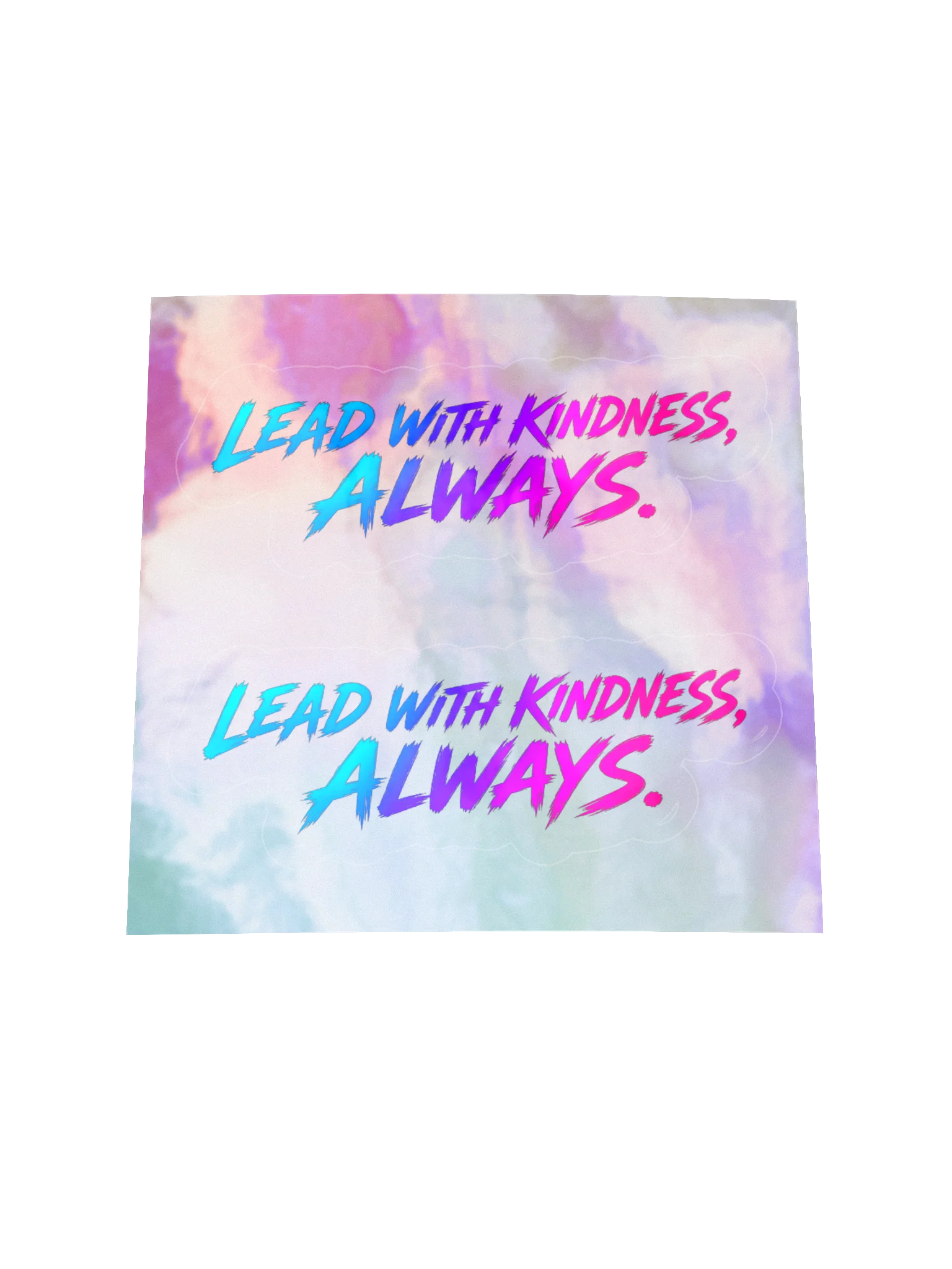 Lead With Kindness, Always — Holographic Sticker Sheet product image (1)
