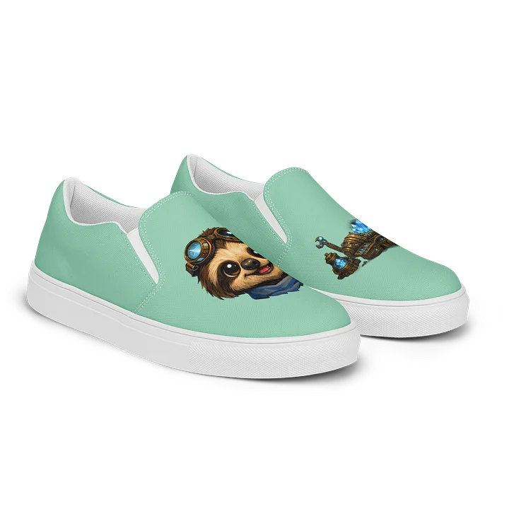 Grey Swirl Men's Slip-On Shoes product image (2)