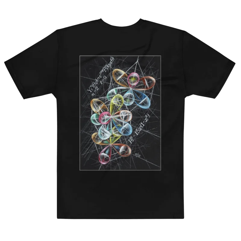 Spherical Harmonics Hand-Drawn Physics Art T-Shirt (Men's Crew Neck Shirt) product image (3)