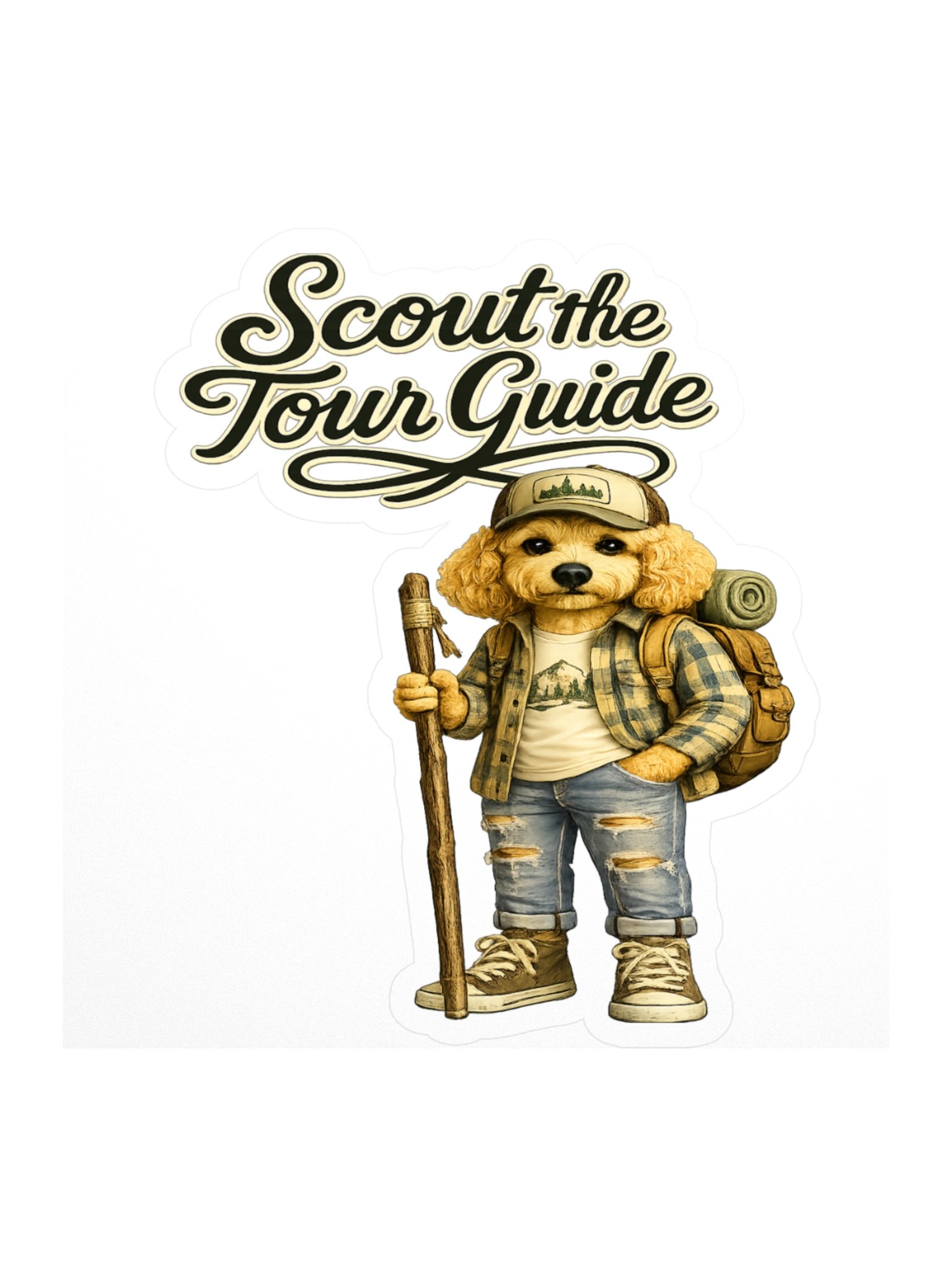 Scout the Tour Guide Dog Sticker product image (1)