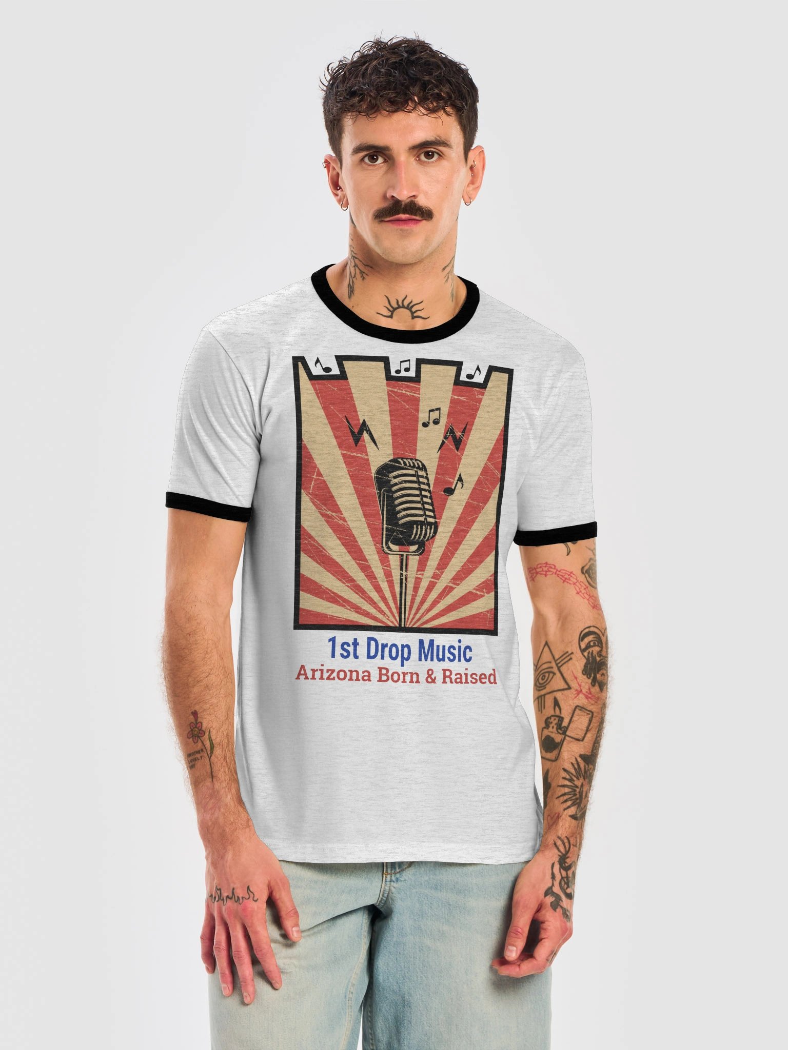 1st Drop Music - Arizona Born & Raised Baseball T-shirt product image (5)