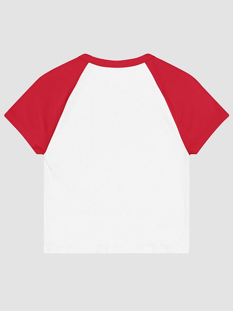 Photo showing Bella+Canvas Women's Micro Rib Raglan Baby Tee
