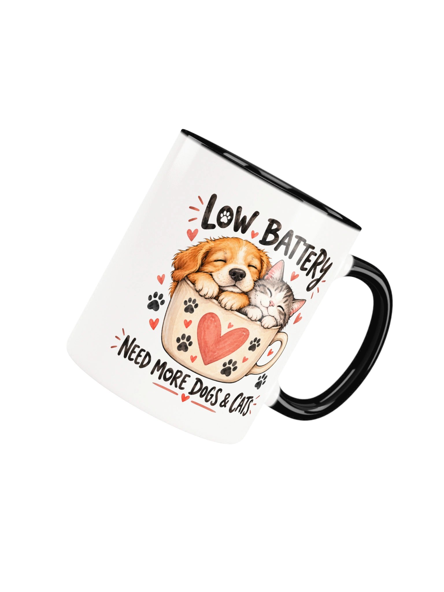 Low Battery Need More Dogs and Cats Coffee Mug product image (4)
