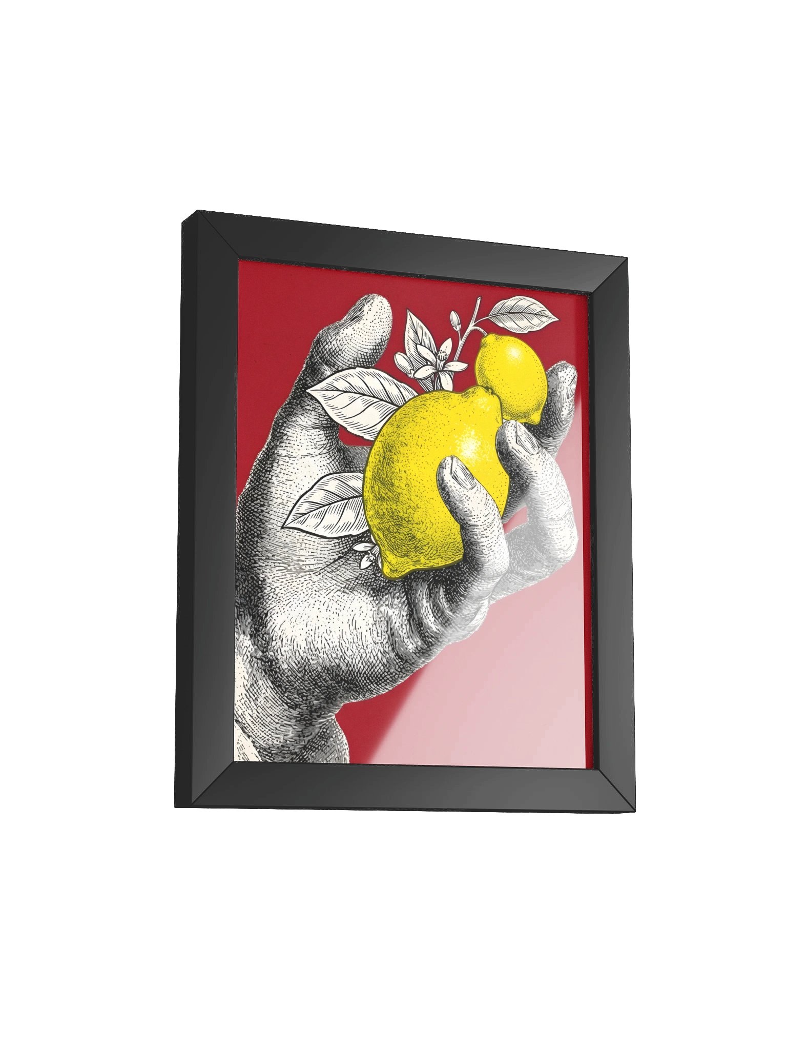 Lemon Hand Framed Pop Art Poster product image (12)