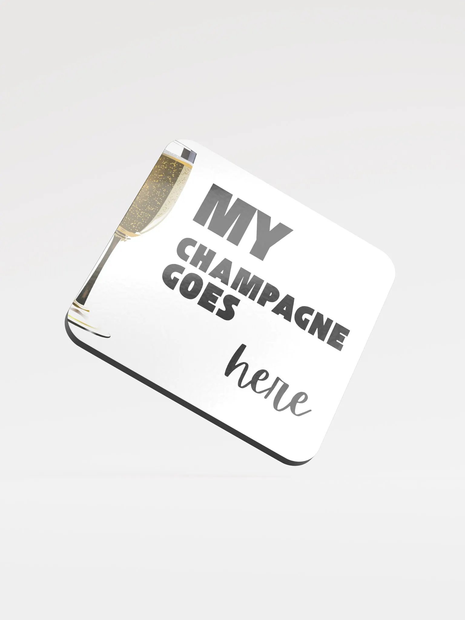 My Champagne Goes Here Cork Coaster Set product image (1)
