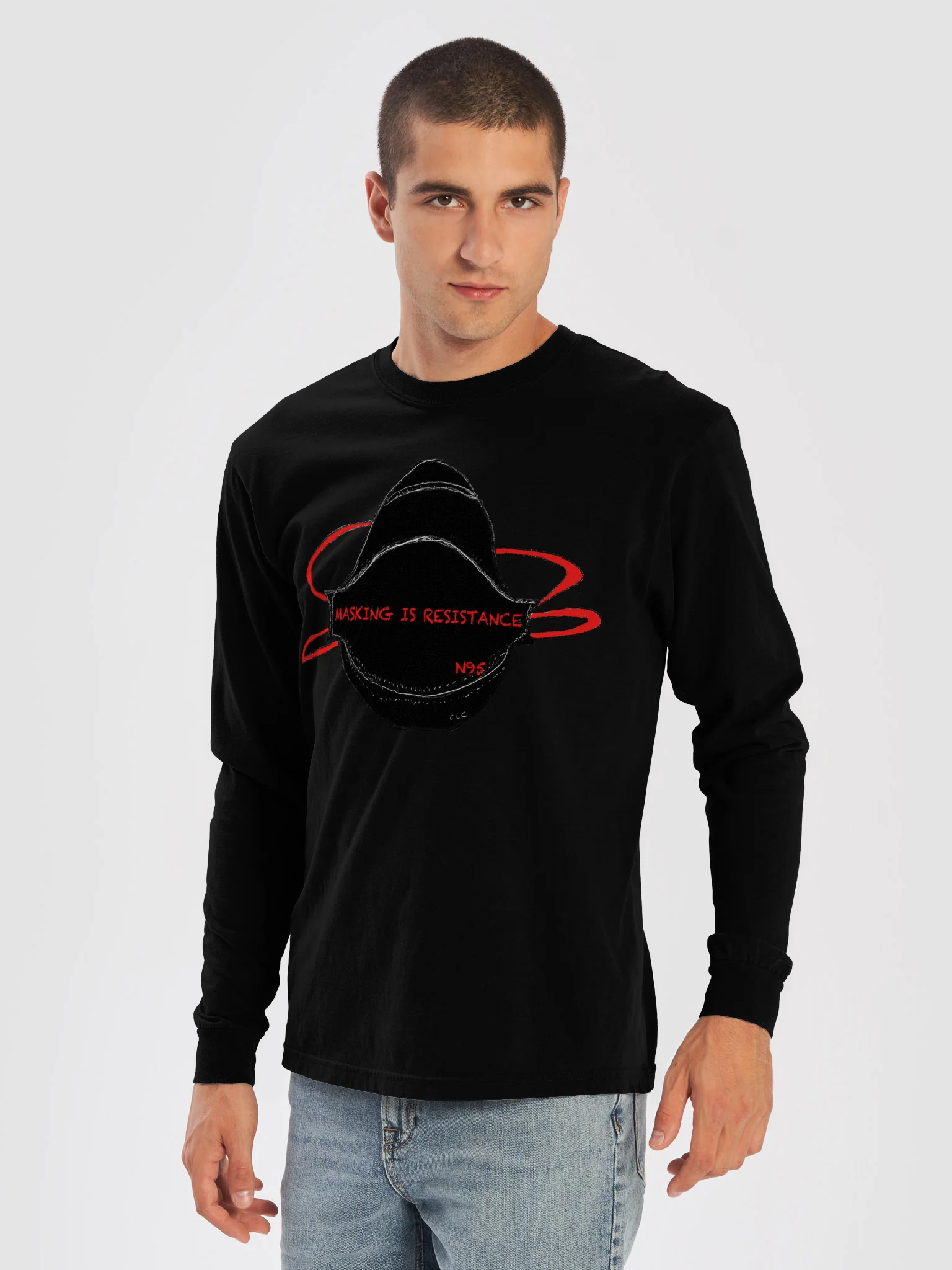 Masking Is Resistance long sleeve tee product image (30)