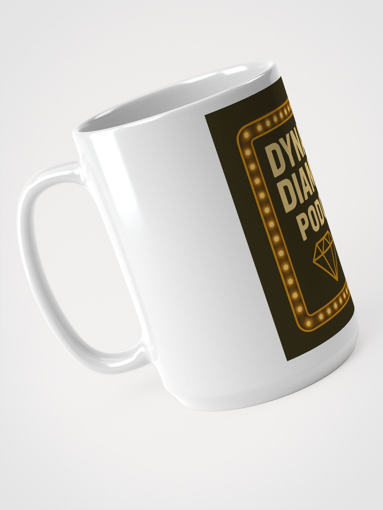 Dynamic Diamond Podcast Mug product image (4)