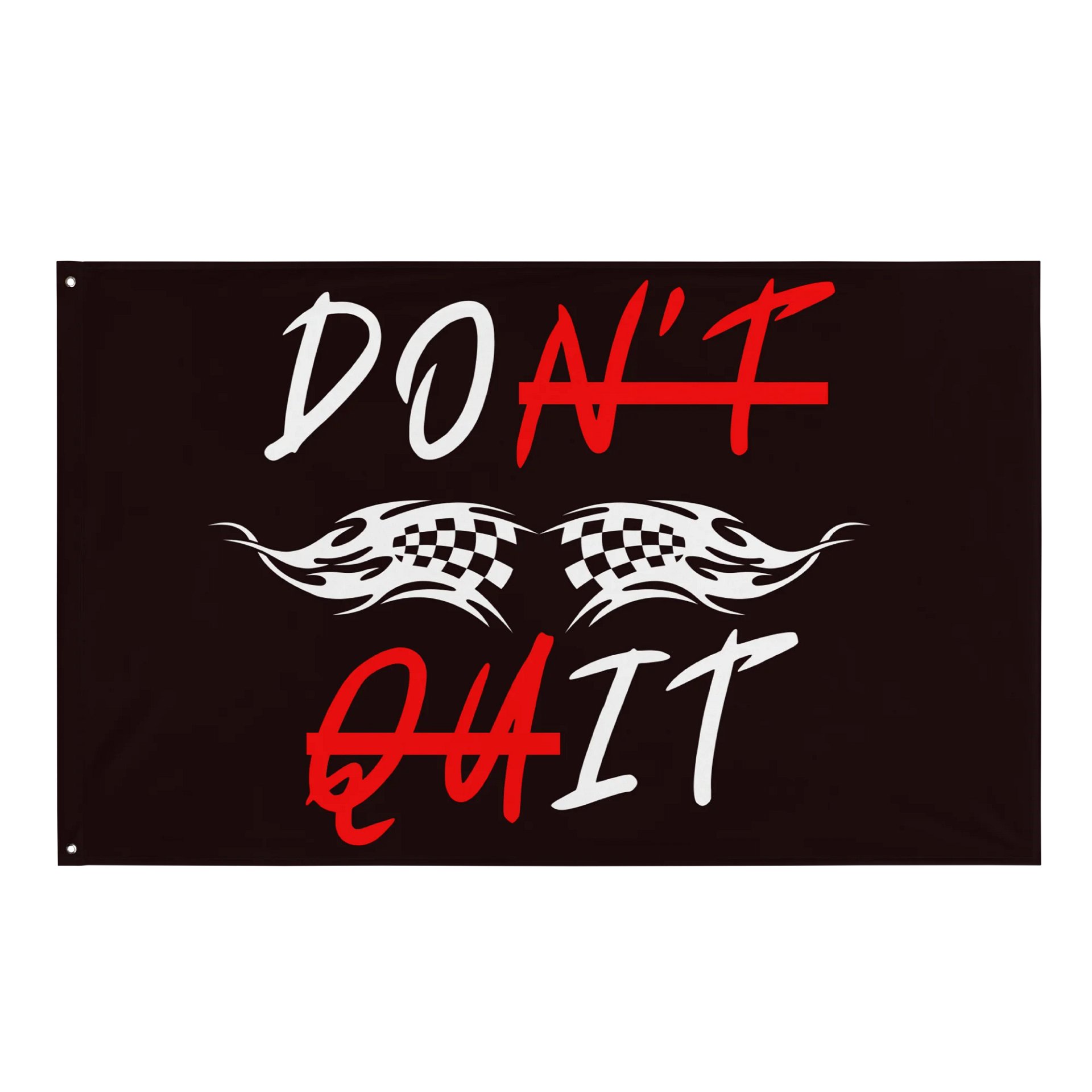 DON'T QUIT Red All-Over Print Flag product image (2)