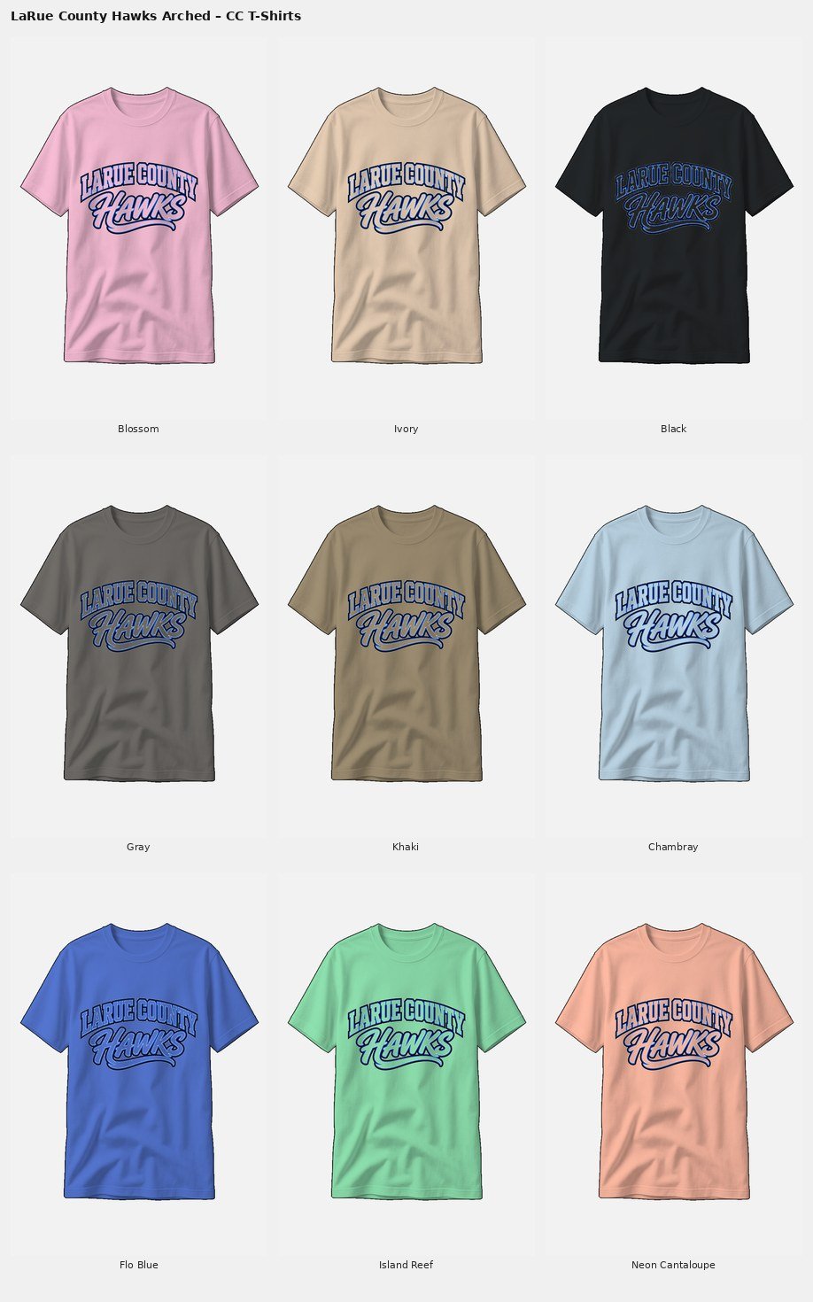LC HAWKS SCRIPT Comfort Colors Tee product image (2)
